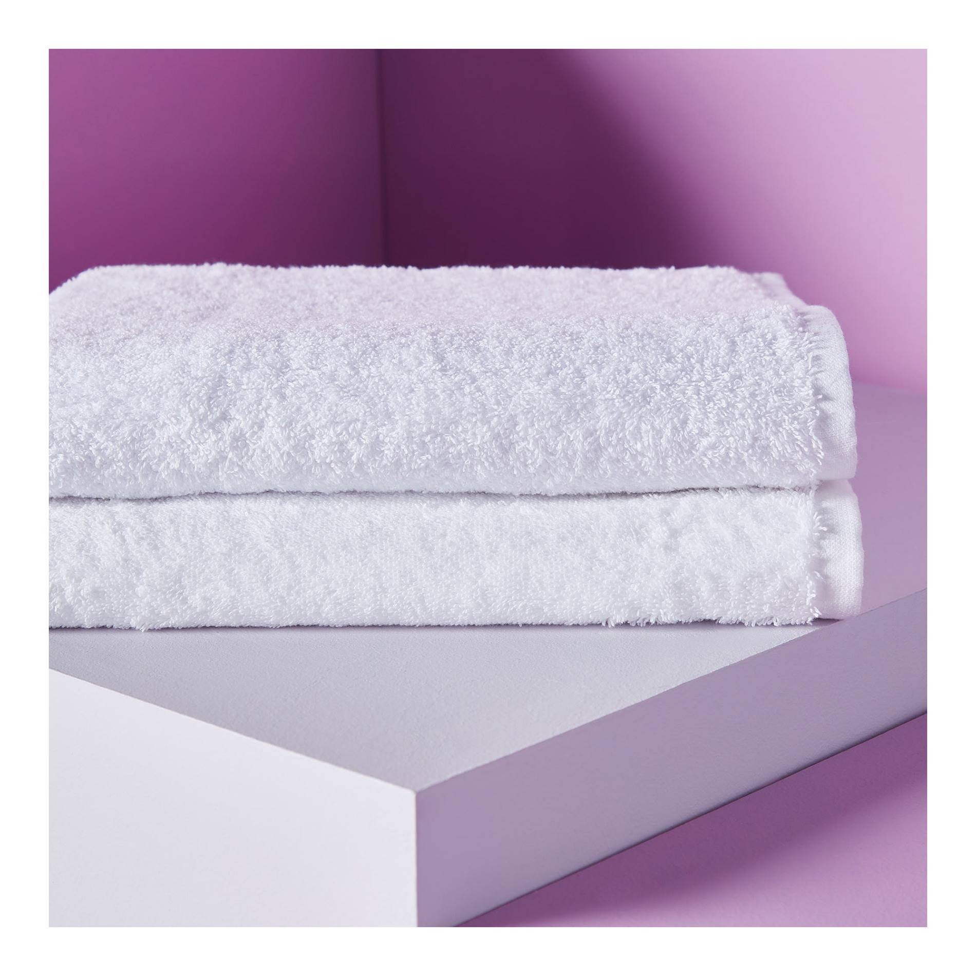 Lot éponge : 1 drap de bain + 1 serviette de toilette, Blanc, large image number 0.0
