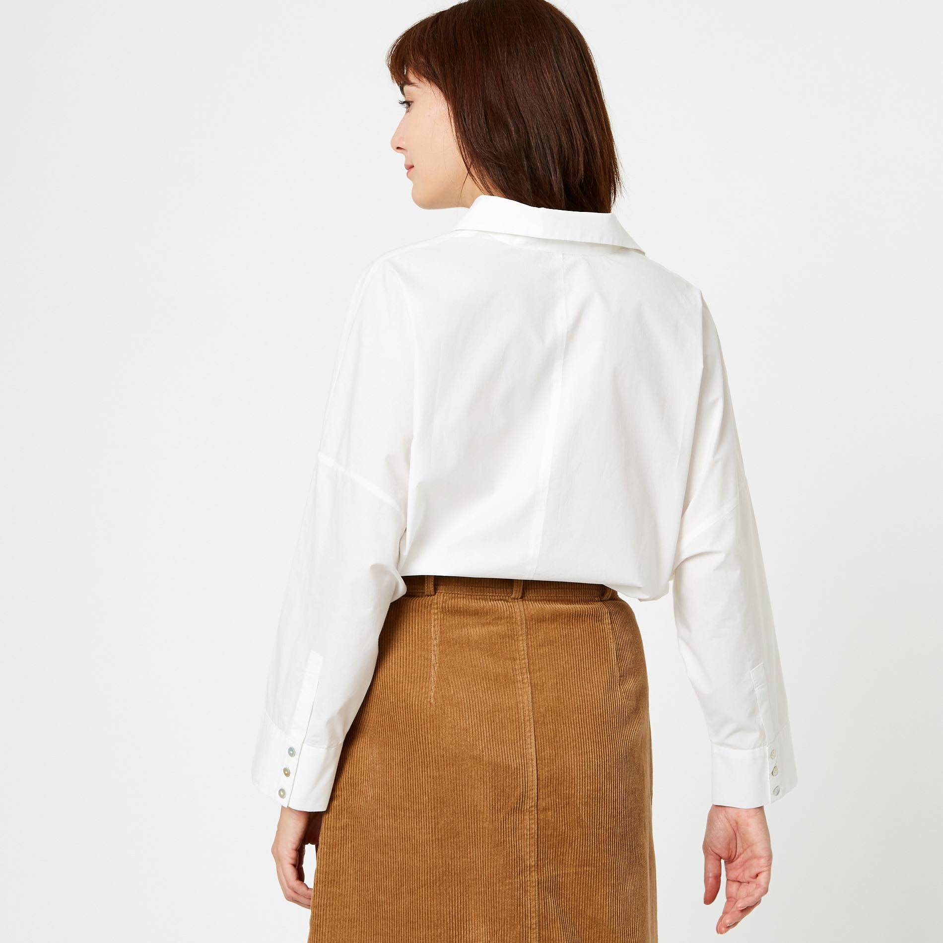 Chemise en popeline ample, Blanc, large image number 1