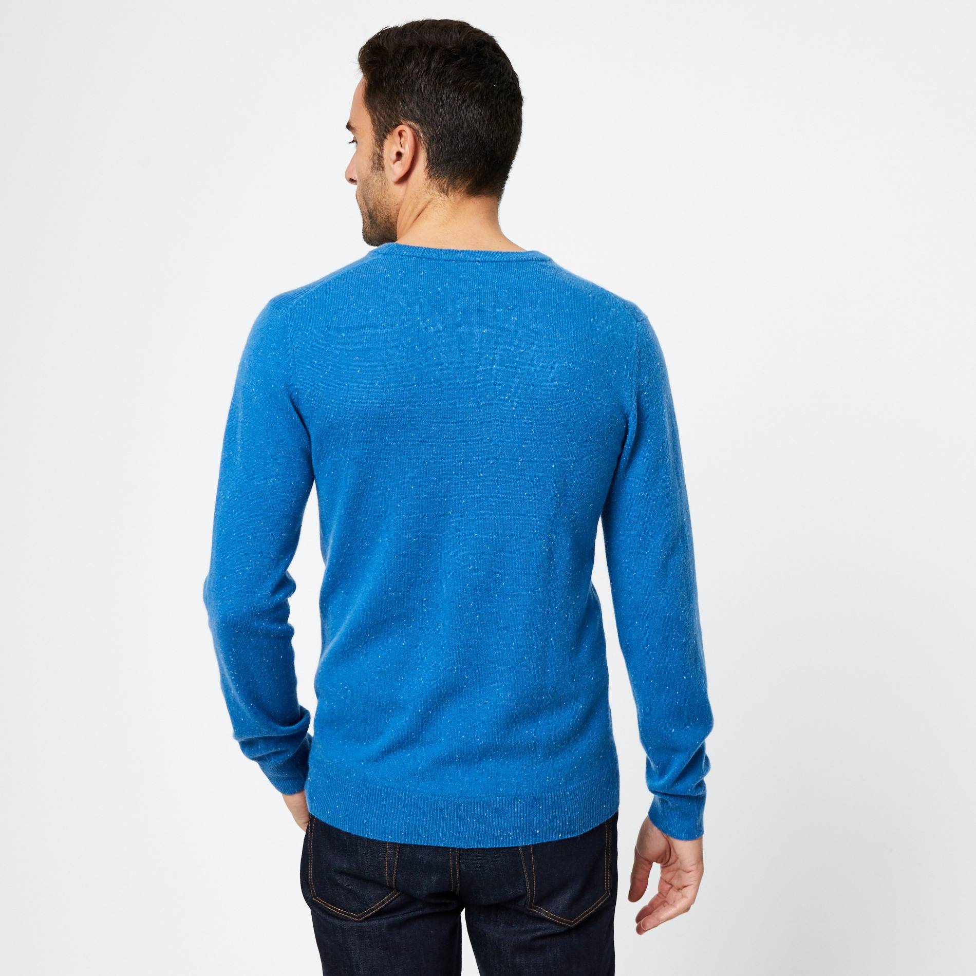 Pull laine et cachemire, Indigo, large image number 1