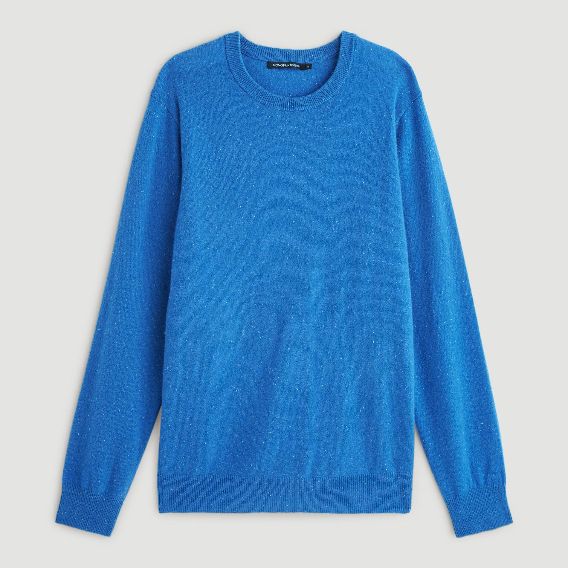 Pull laine et cachemire, Indigo, large image number 2