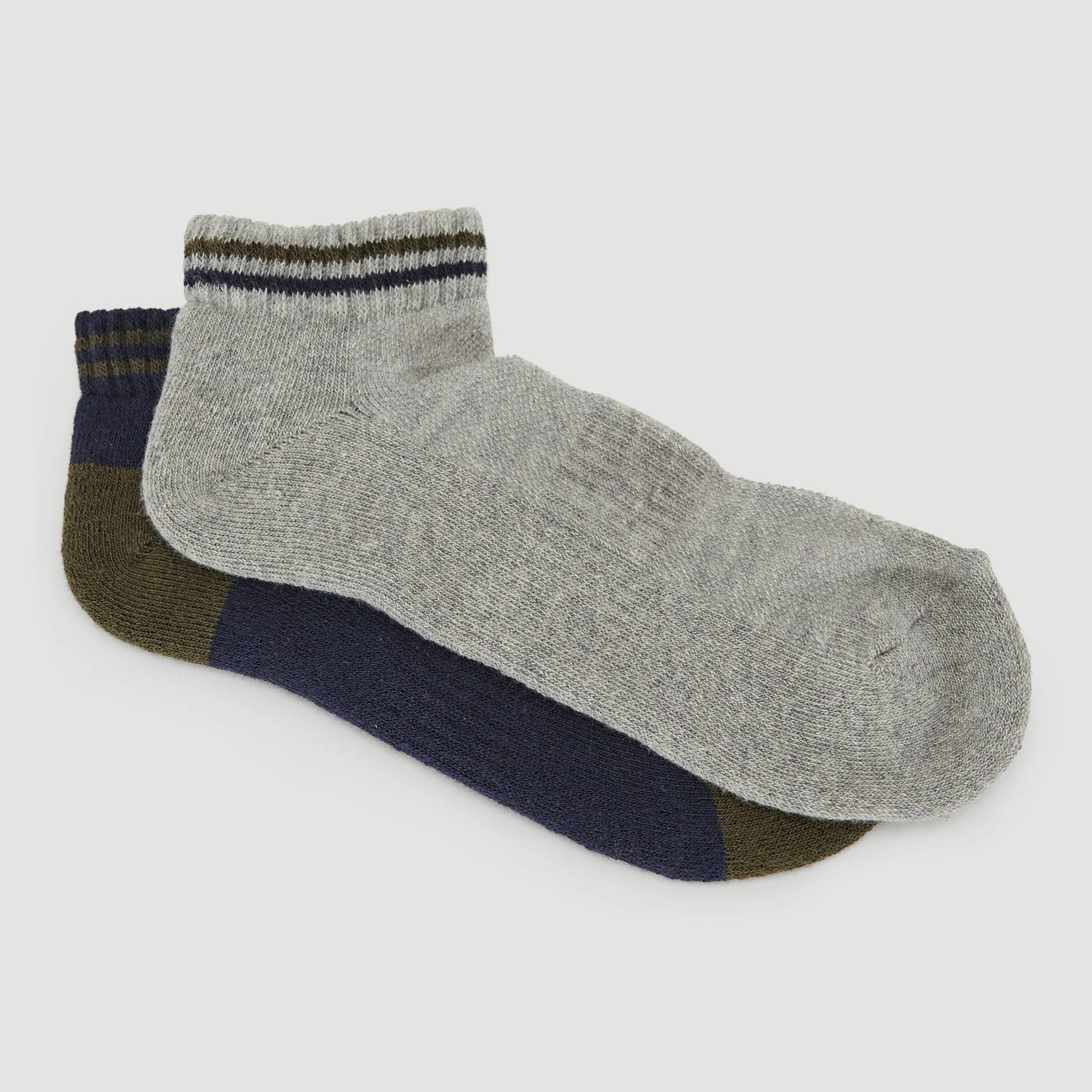 Lot de 2 paires de chaussettes - Monoprix Fit, Bleu marine, large image number 0