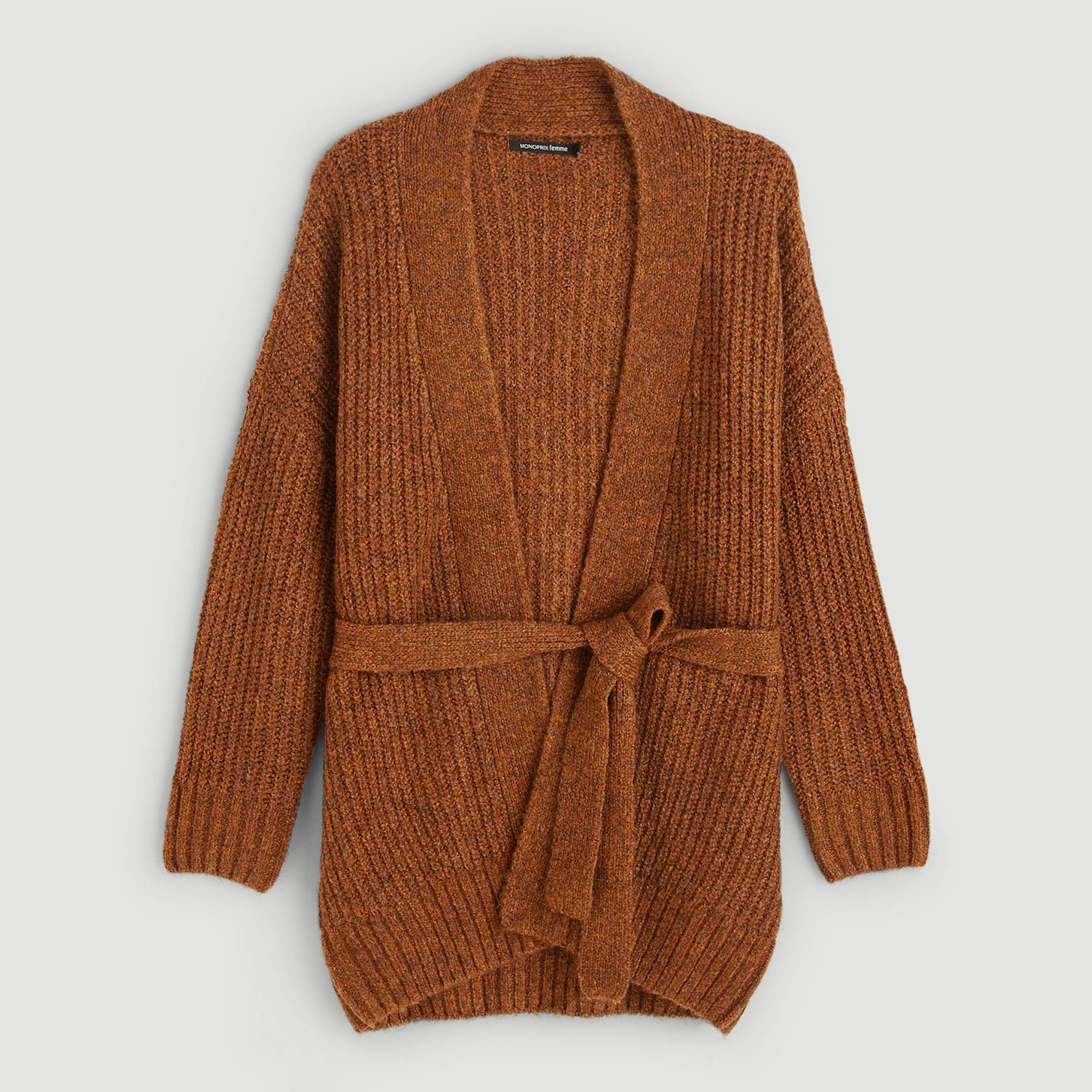 Cardigan avec ceinture, Cuivre, large image number 2.0