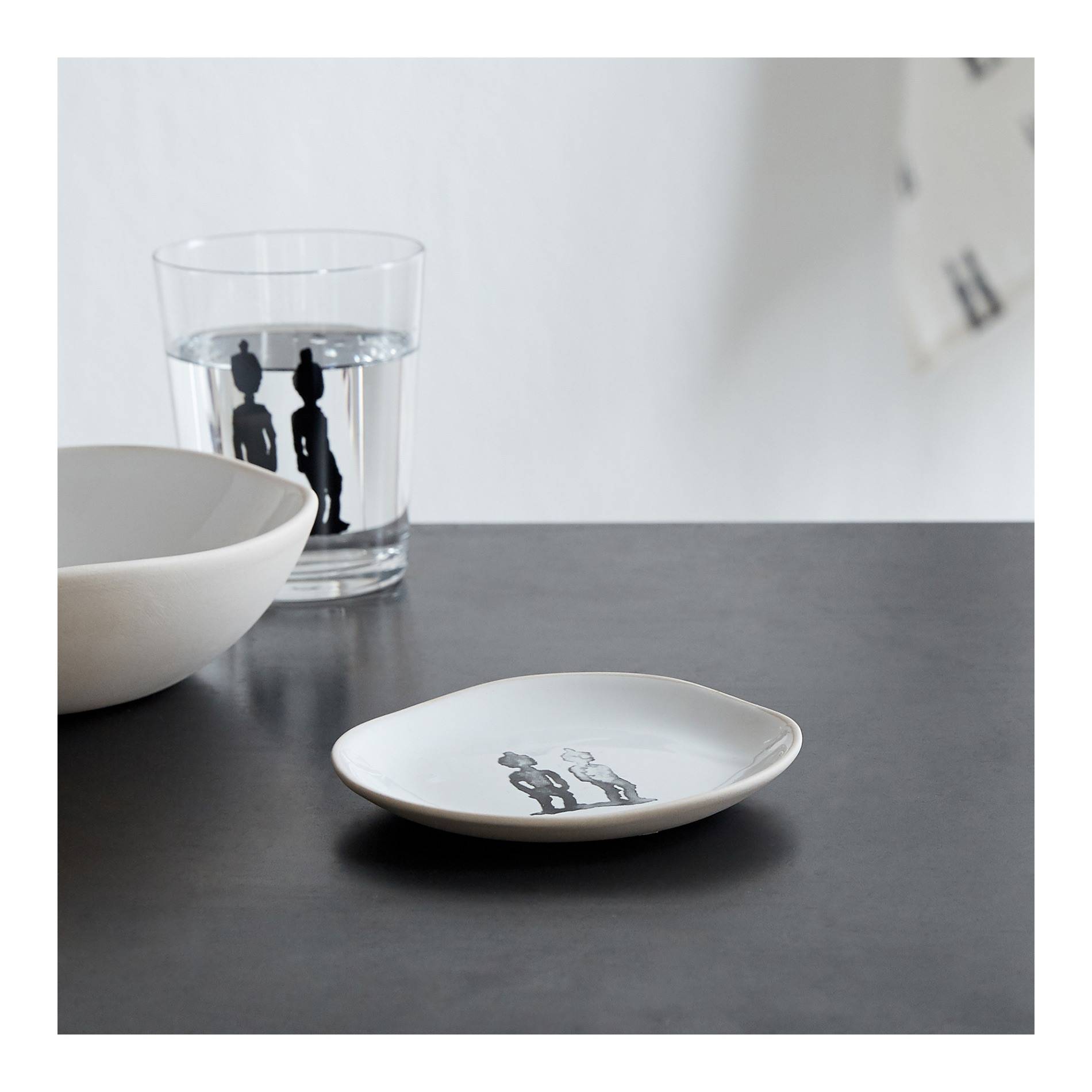 Assiette à pain - Marion Lesage x Monoprix, Gris anthracite, large image number 0.0