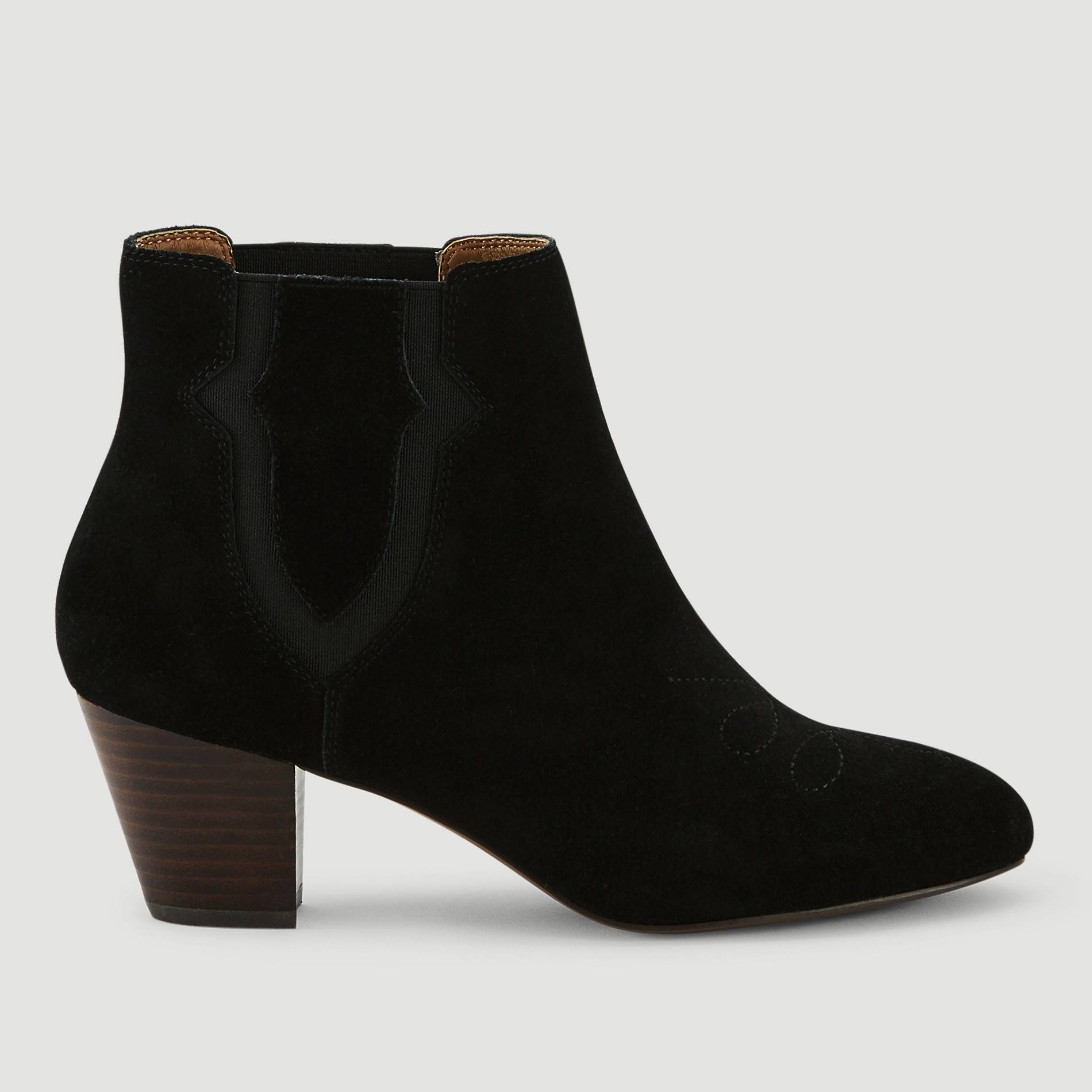 Bottines en cuir, Noir, large image number 0.0