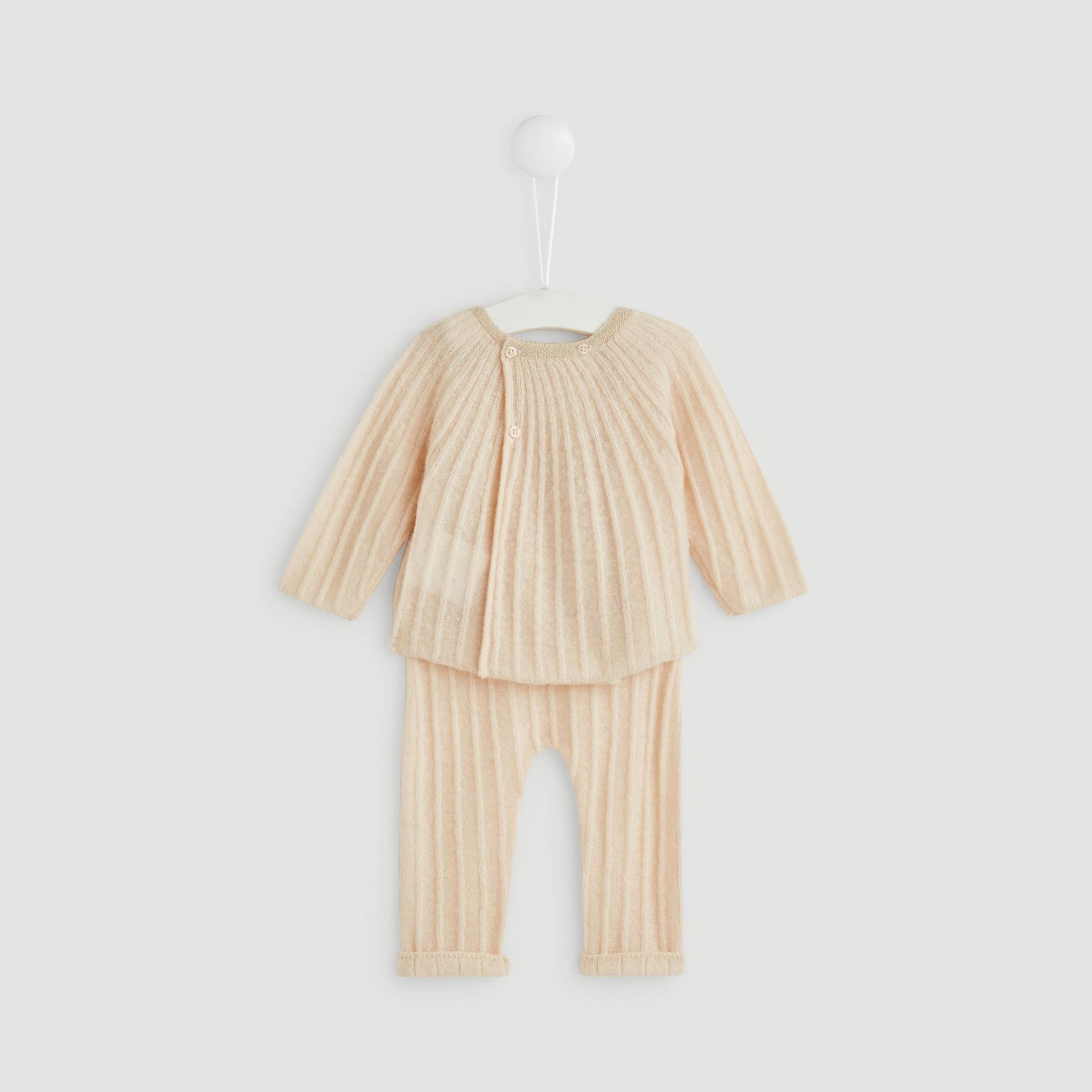 Ensemble tricot, Rose pâle, large image number 1