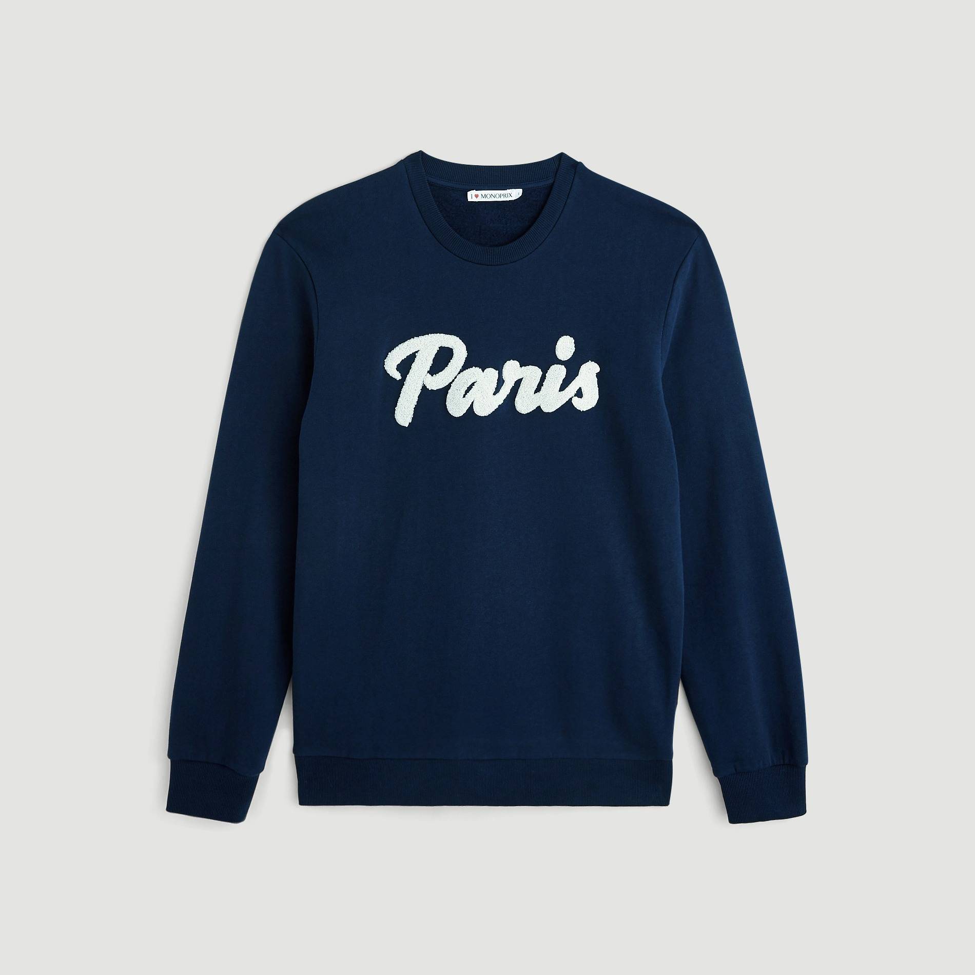 Sweat Paris, Bleu marine, large image number 2