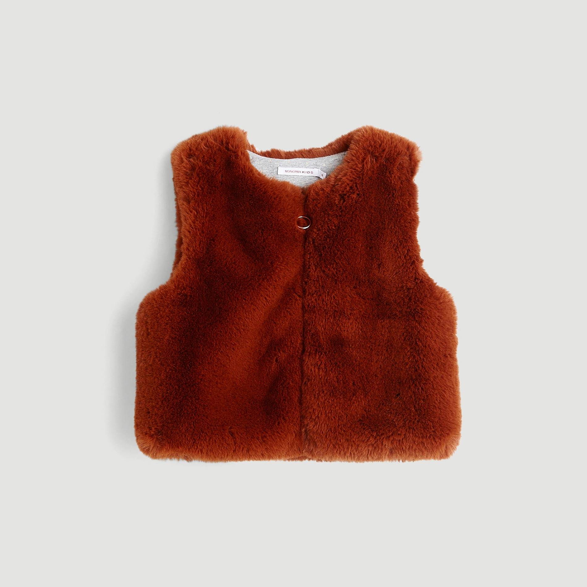 Gilet sans manches à zip, Cuivre, large image number 0.0