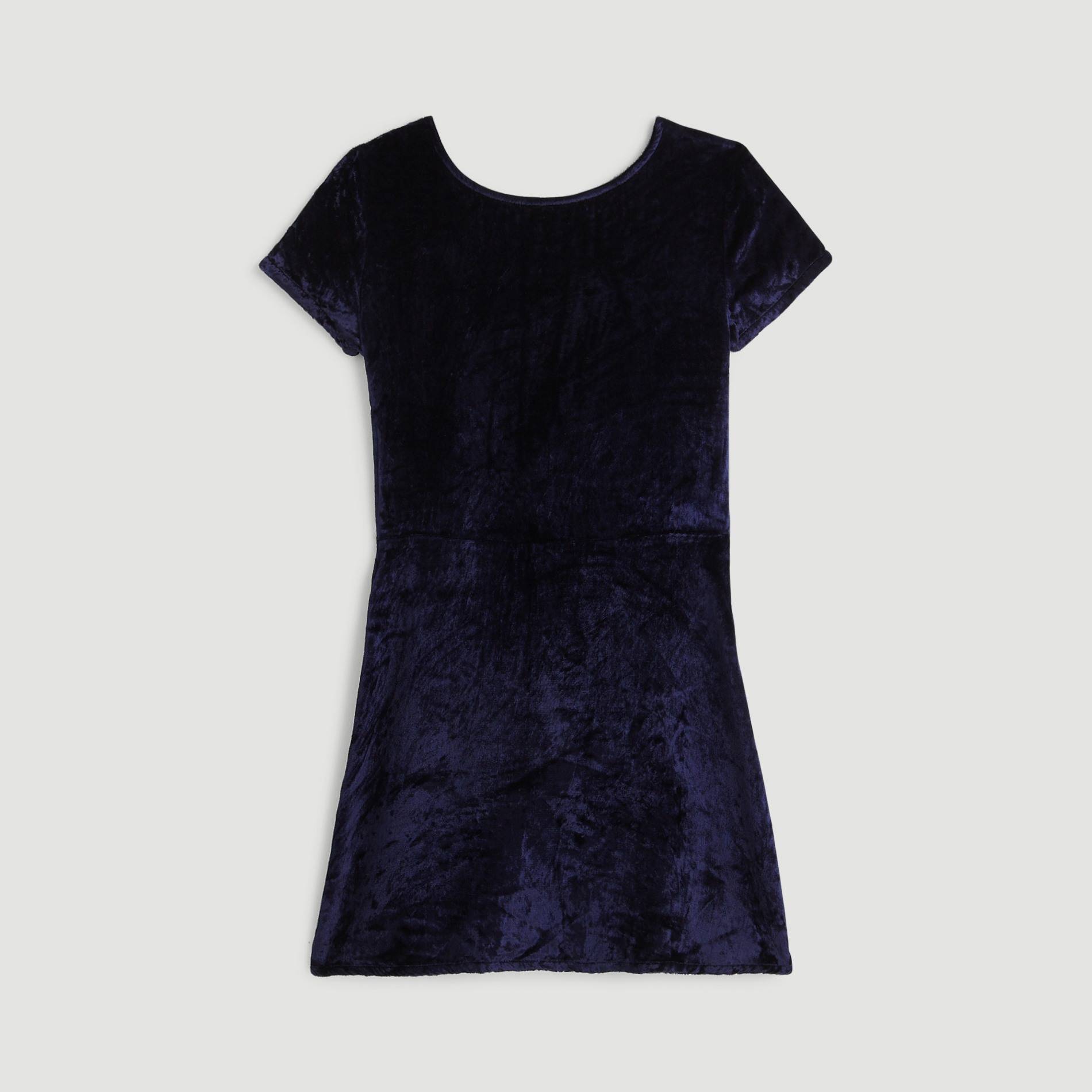 Robe danse en velours, Bleu marine, large image number 0