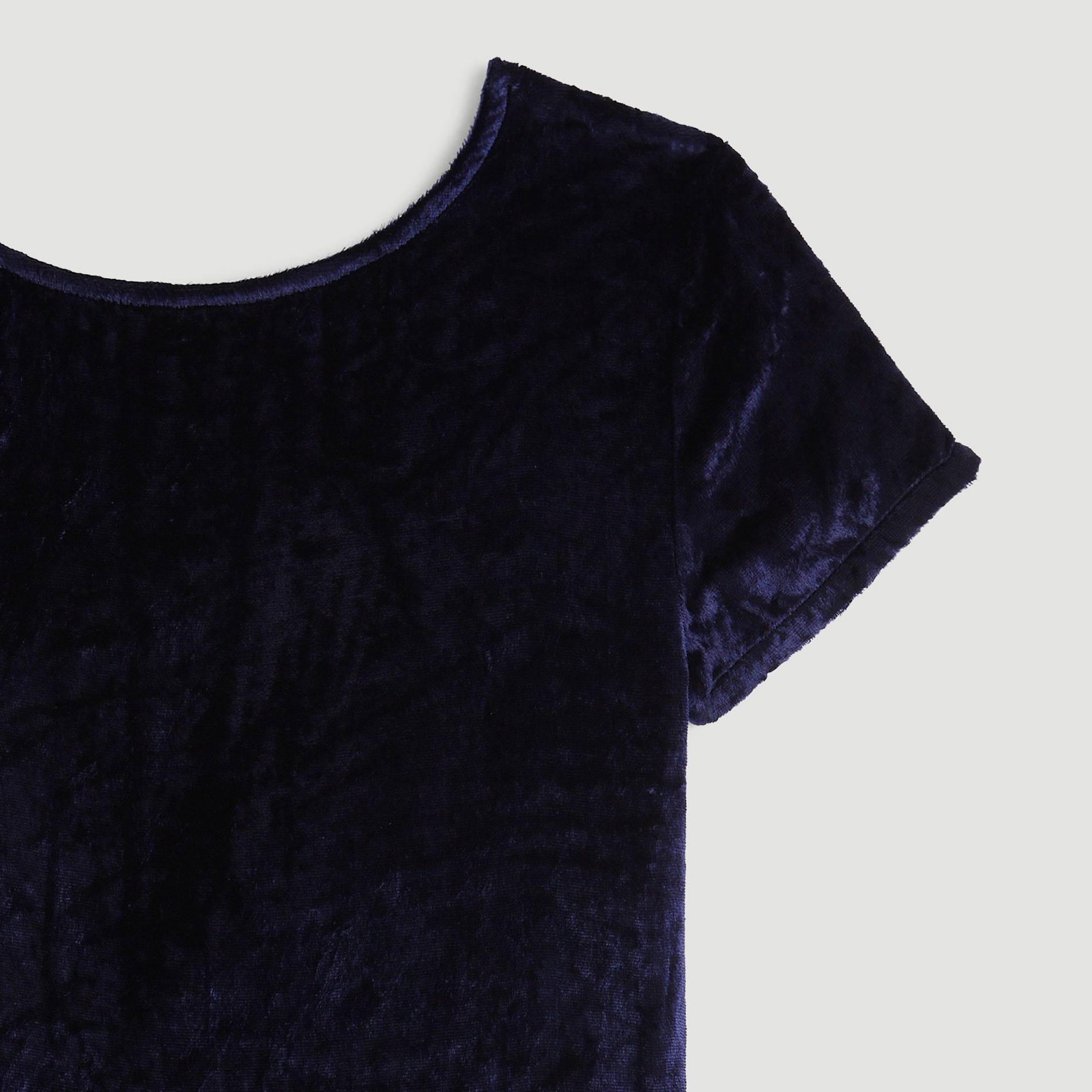 Robe danse en velours, Bleu marine, large image number 2