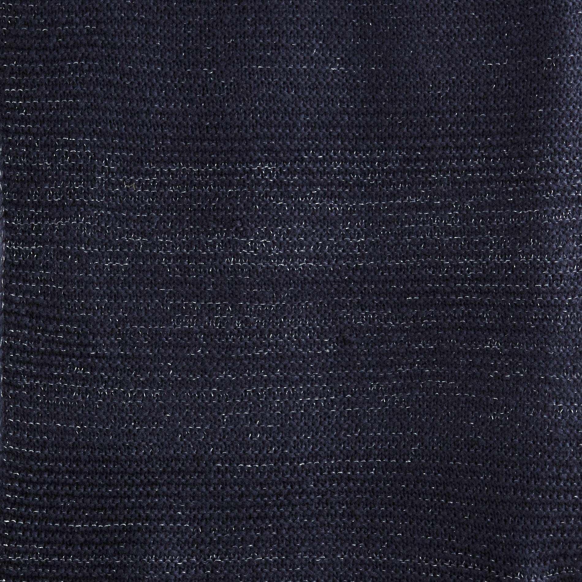 Echarpe tricot unie effet brillant, Indigo, large image number 2.0