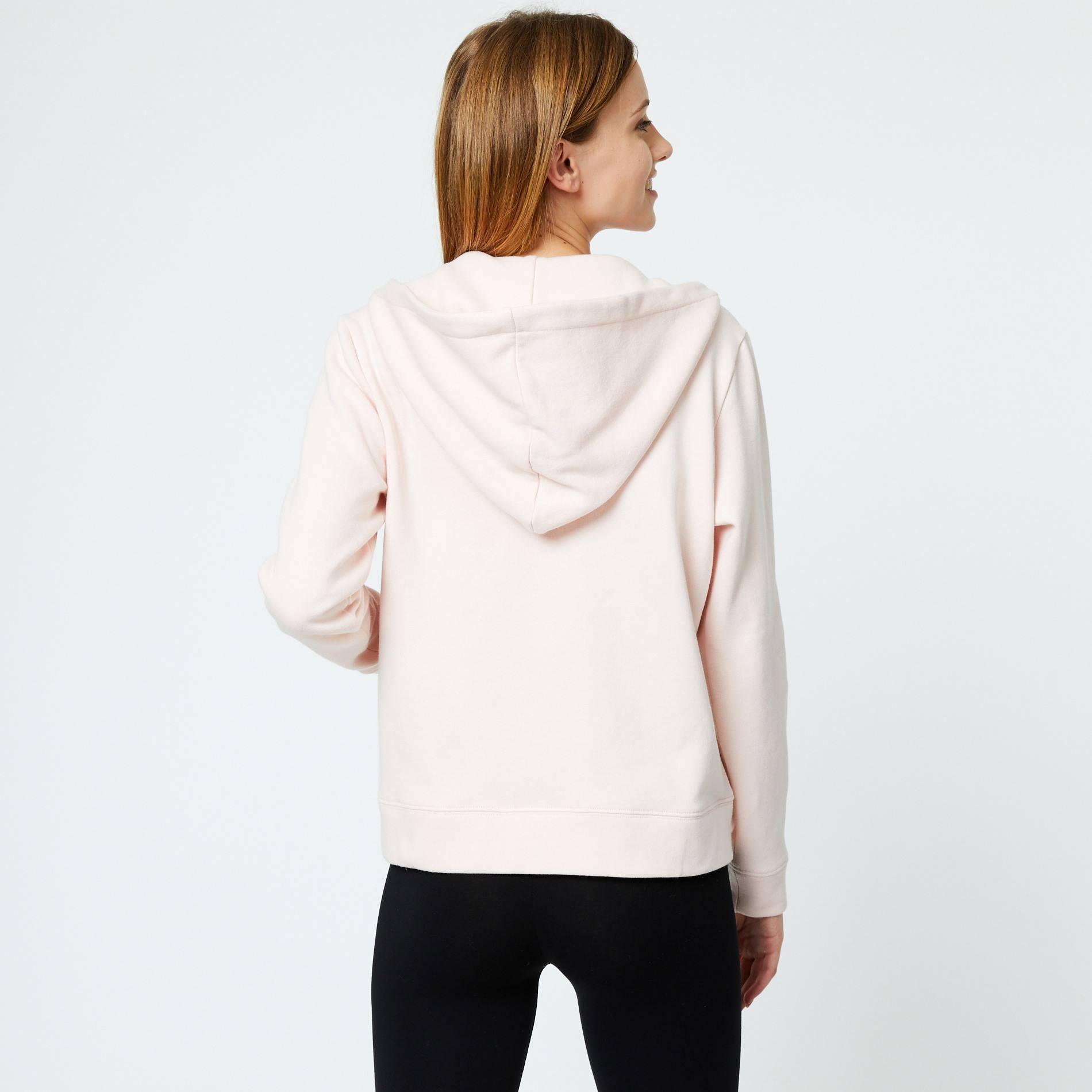 Gilet molleton en coton issu de l'agriculture biologique, Vieux rose, large image number 1
