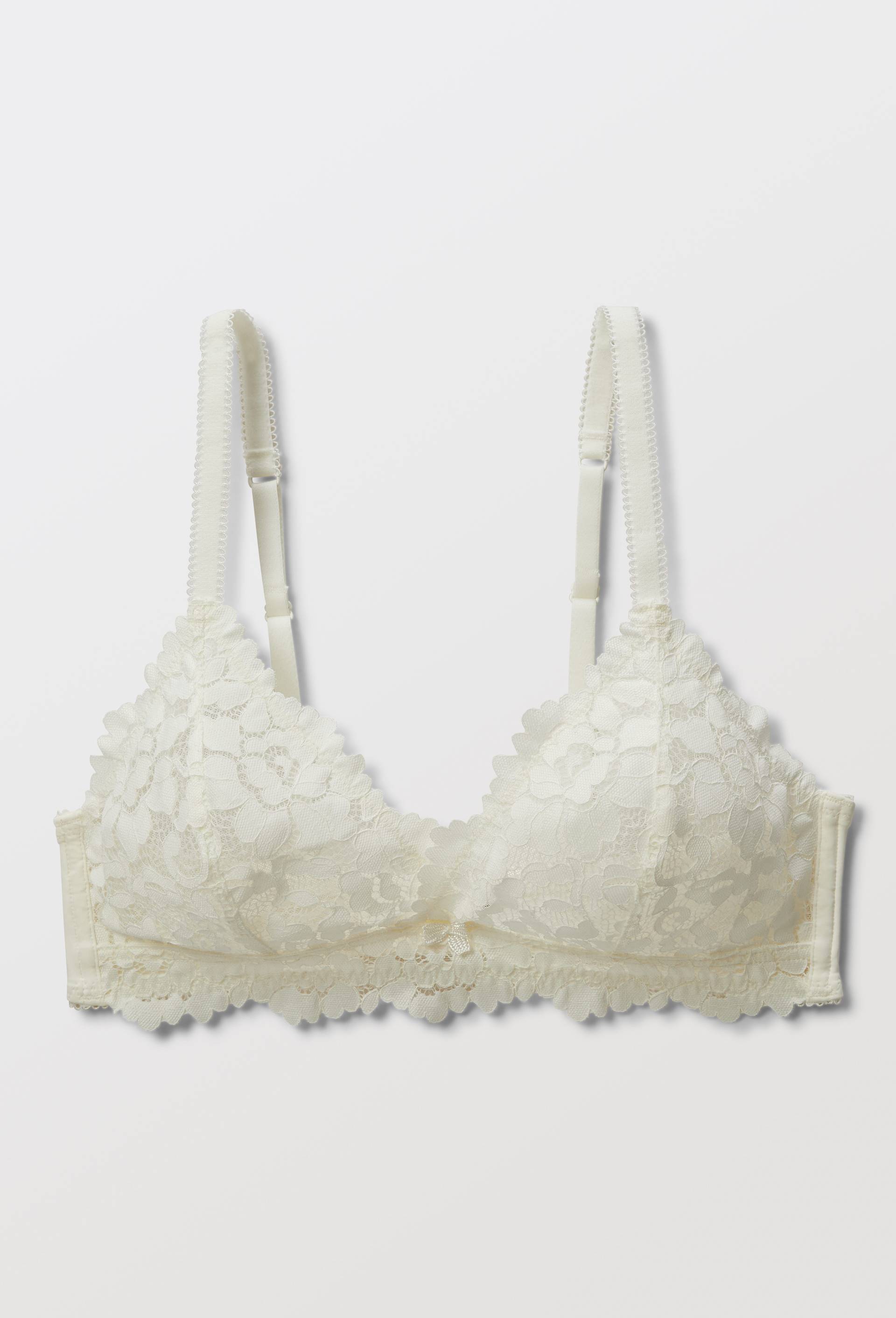 Soutien-gorge triangle CAMILLE en dentelle, Ecru, large image number 3.0