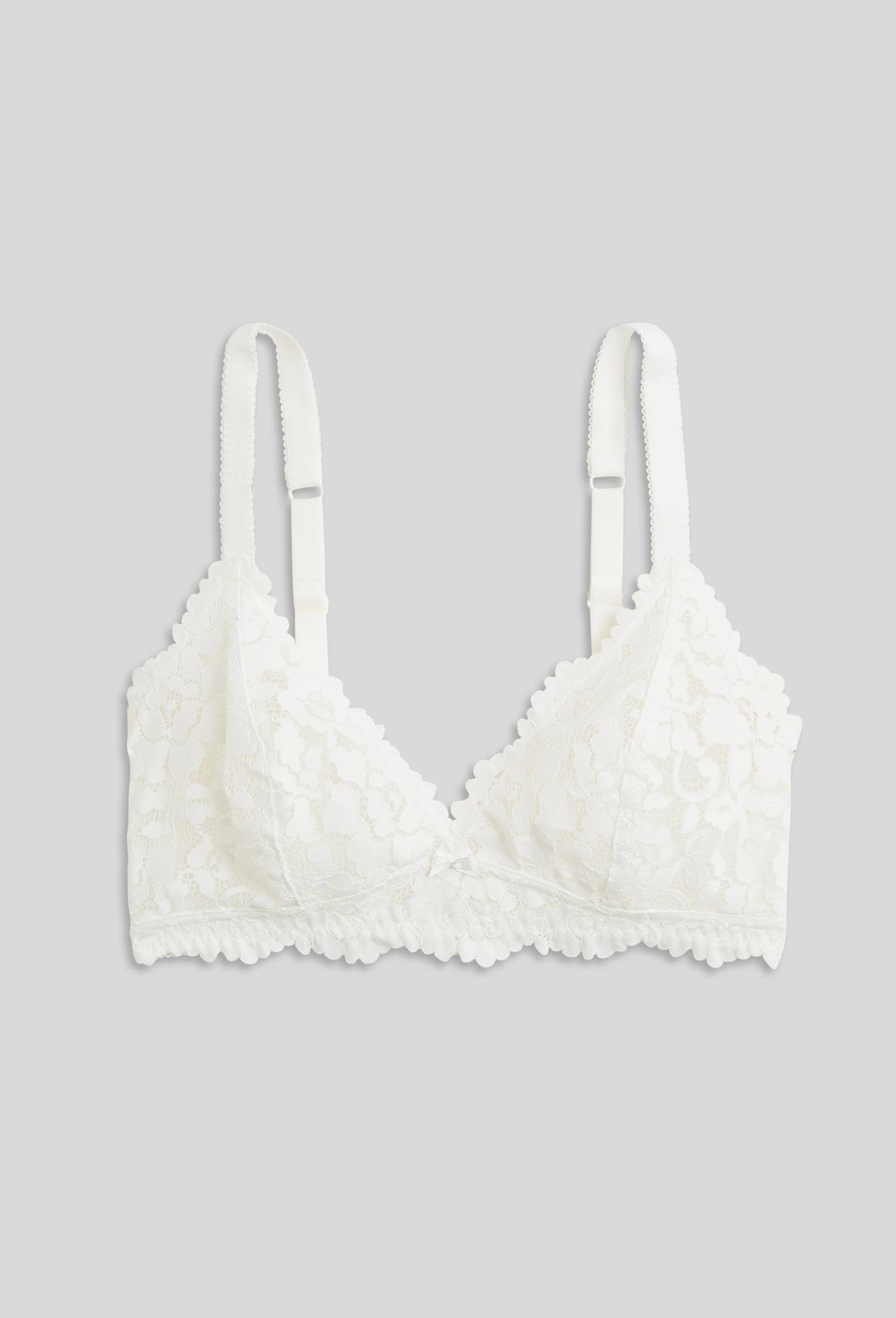 Soutien-gorge triangle CAMILLE en dentelle, Ecru, large image number 4