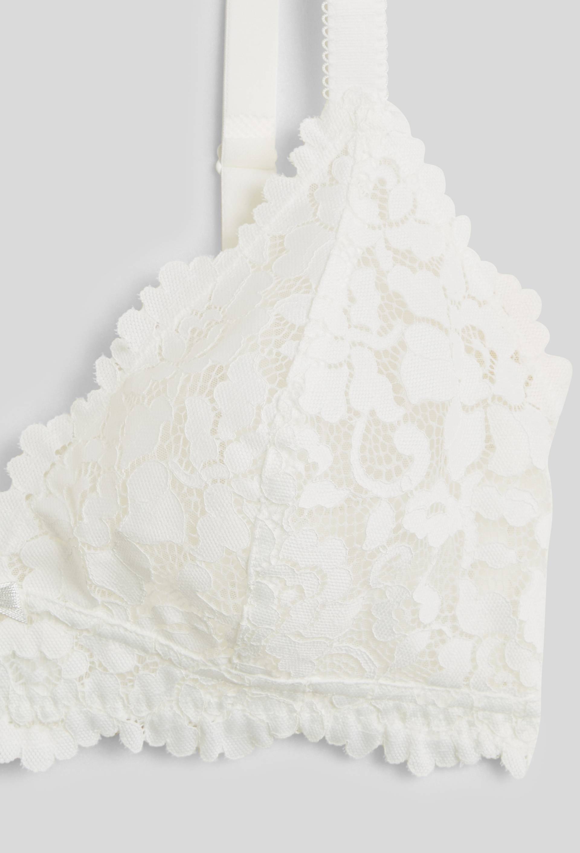 Soutien-gorge triangle CAMILLE en dentelle, Ecru, large image number 6