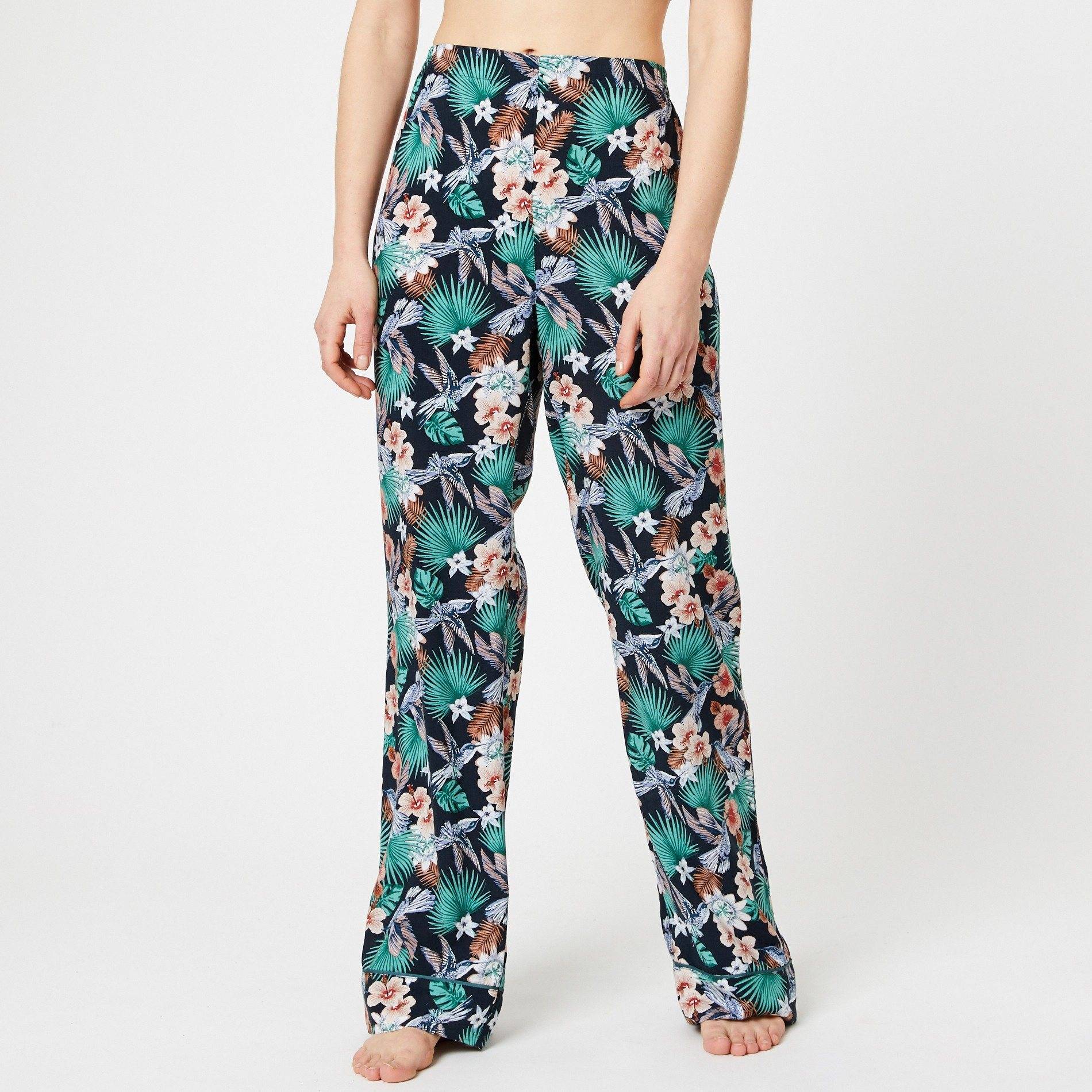 Pantalon de pyjama imprimé, Indigo, large image number 0.0