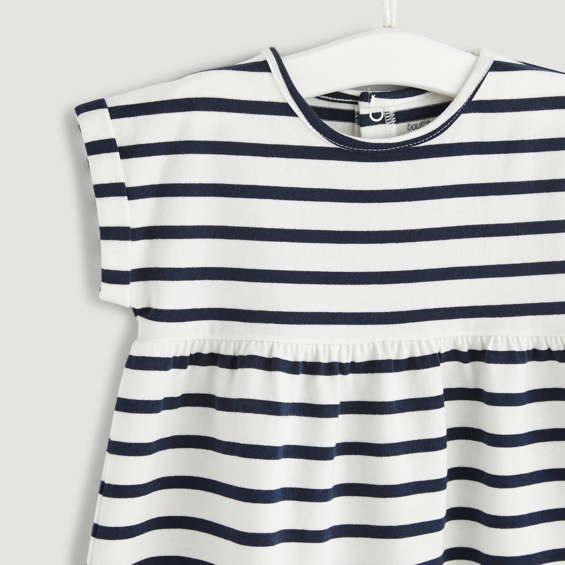 Robe jersey rayee, Bleu marine, large image number 2.0