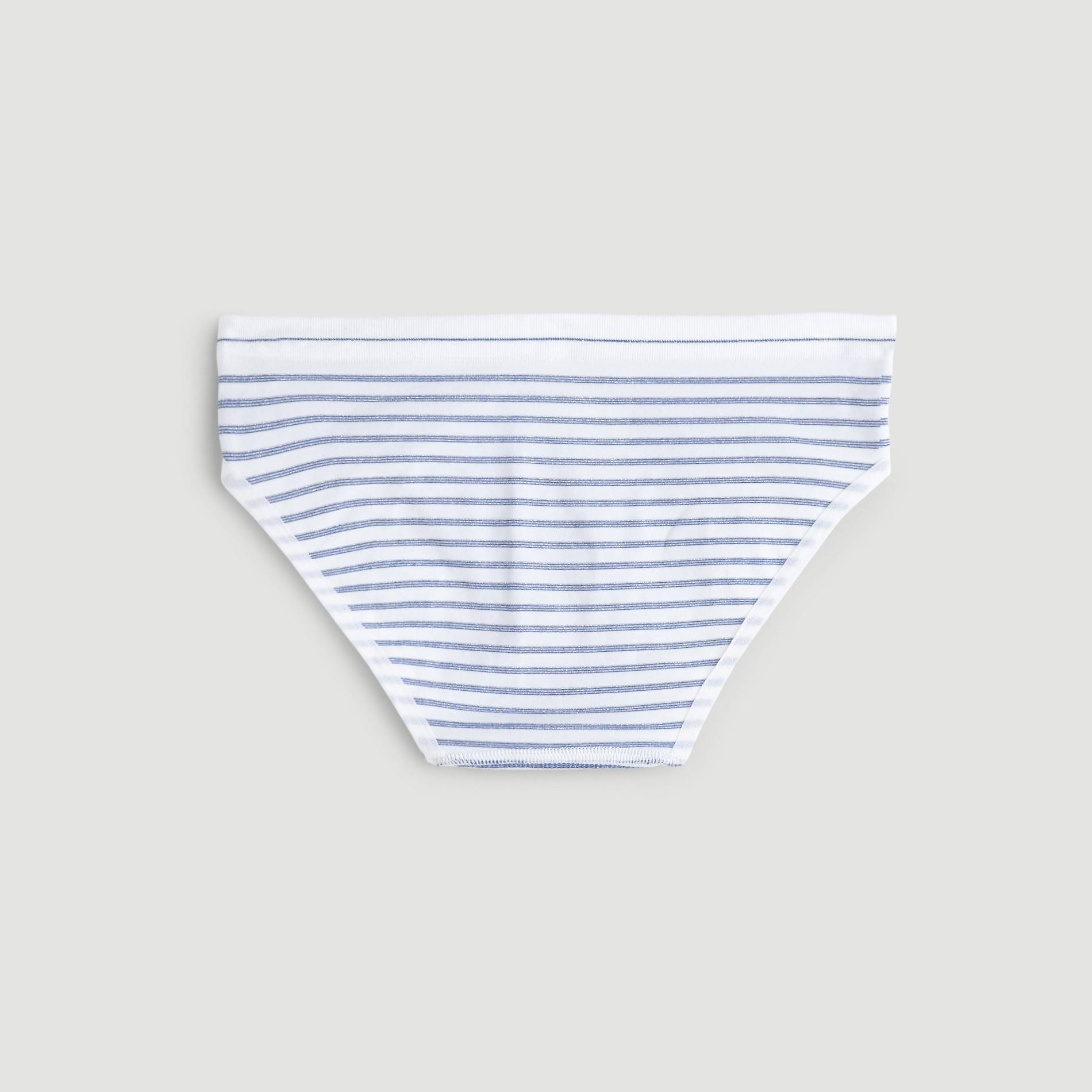 Culotte rayée sans couture, Bleu marine, large image number 1