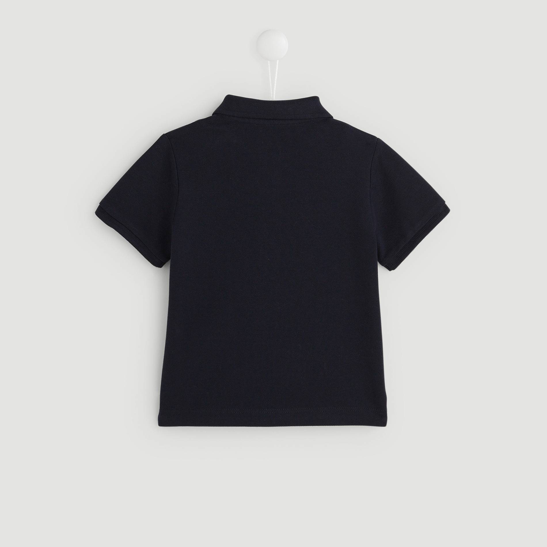 Polo en coton BIO, Bleu marine, large image number 1