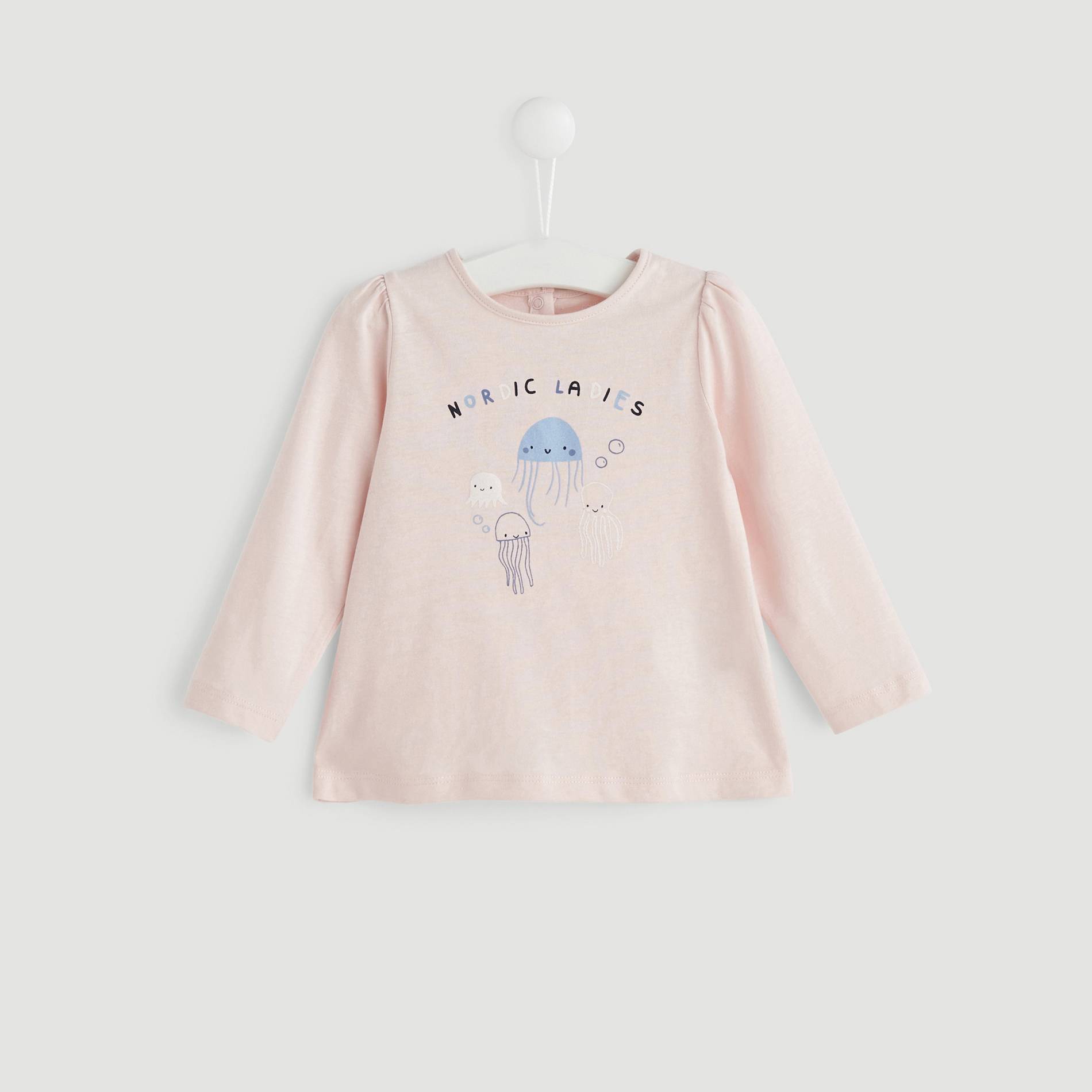T-shirt imprimé pailleté, Vieux rose, large image number 0