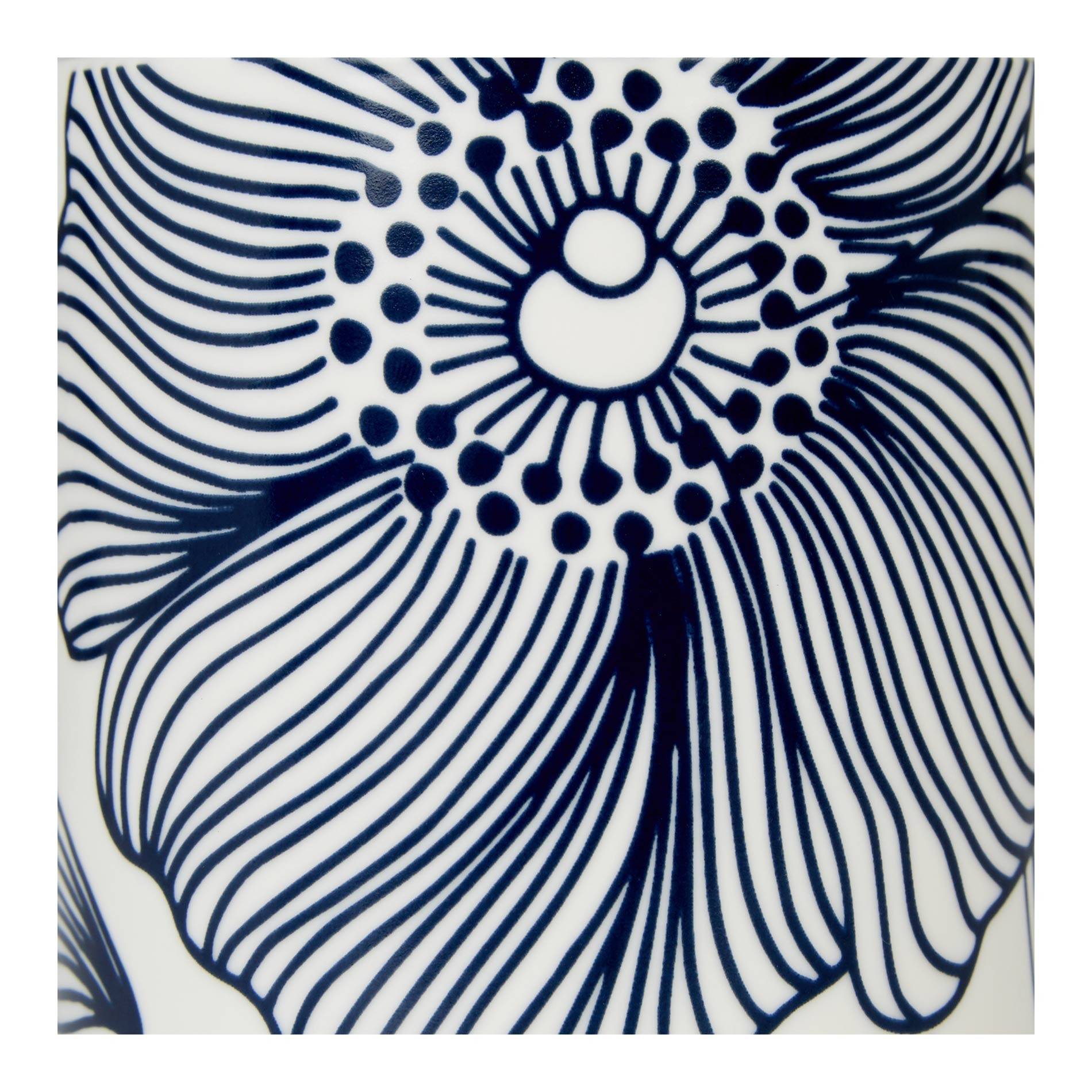 Mug droit motif fleurs, Indigo, large image number 2.0