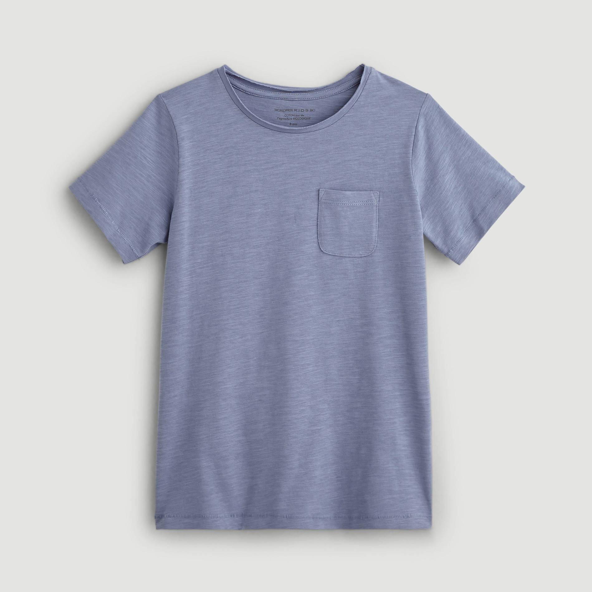 T-shirt manches courtes en coton BIO, Gris anthracite, large image number 0