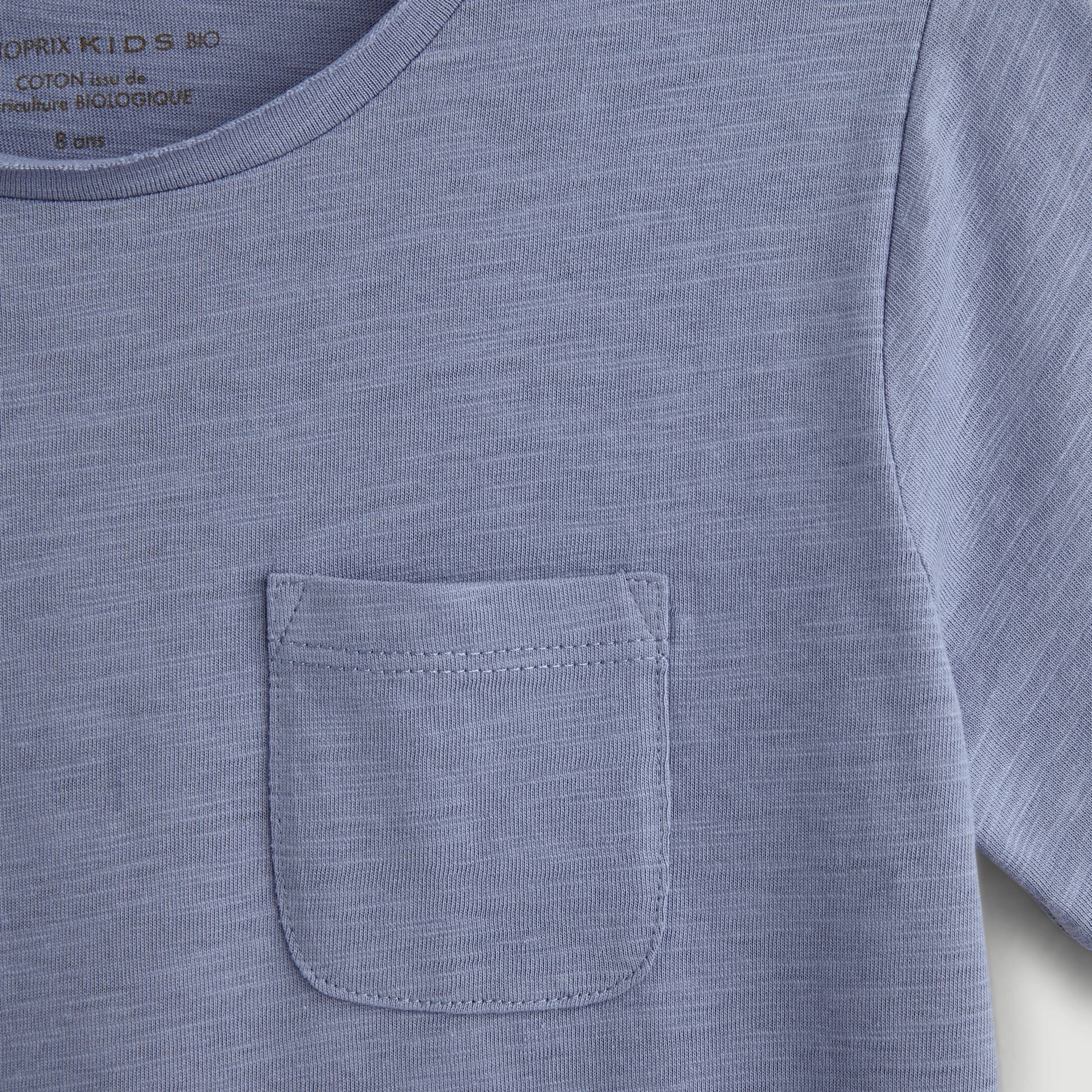 T-shirt manches courtes en coton BIO, Gris anthracite, large image number 2.0