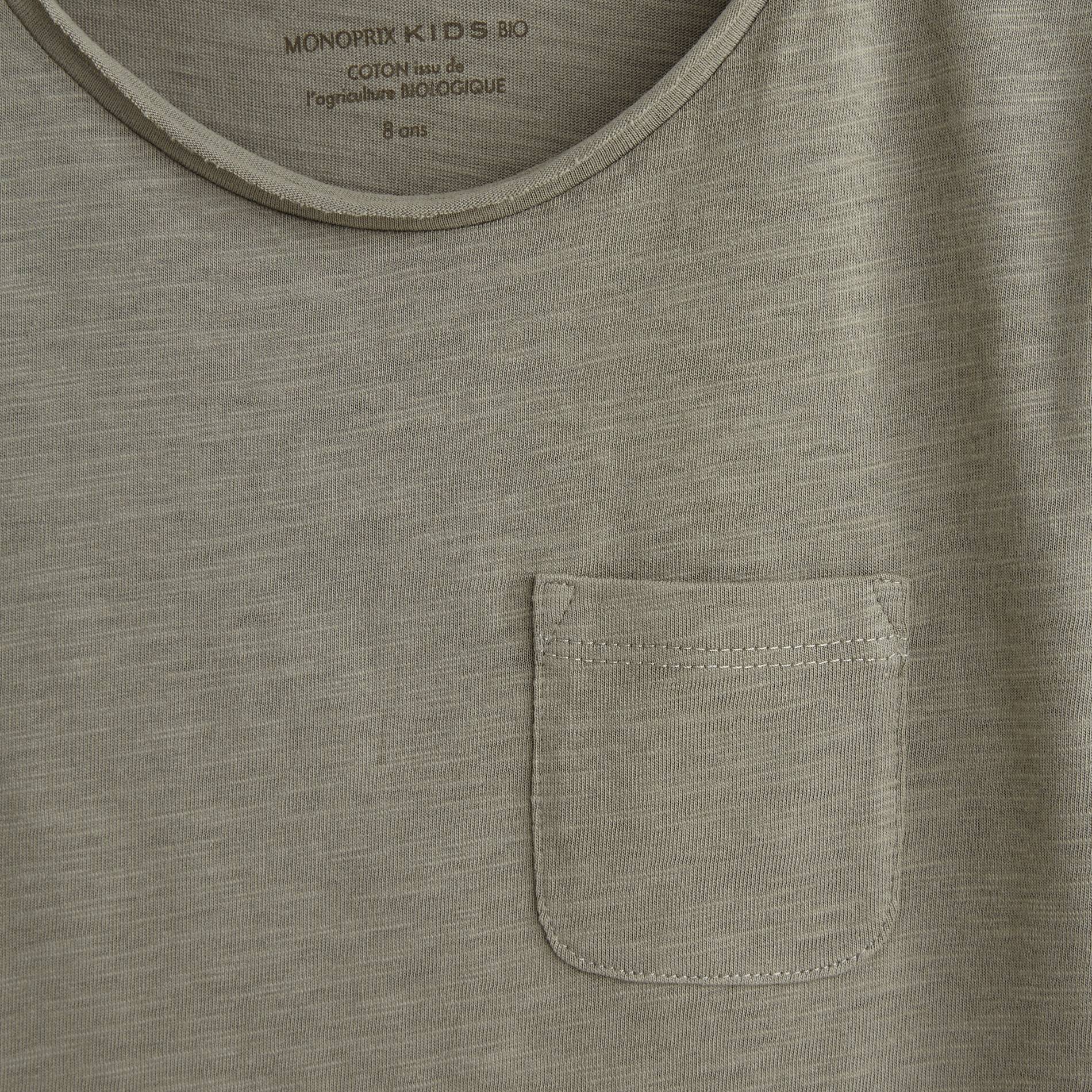 T-shirt manches courtes en coton BIO, Gris moyen, large image number 2