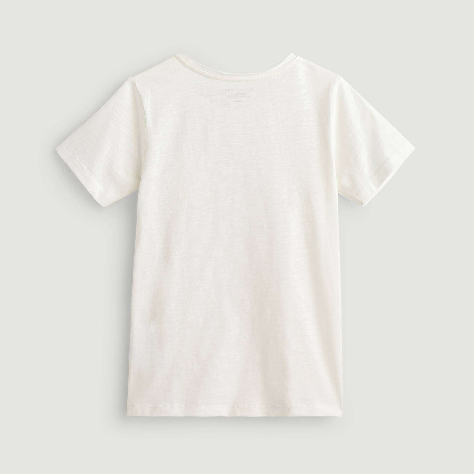 T-shirt manches courtes en coton BIO, Ecru, large image number 1
