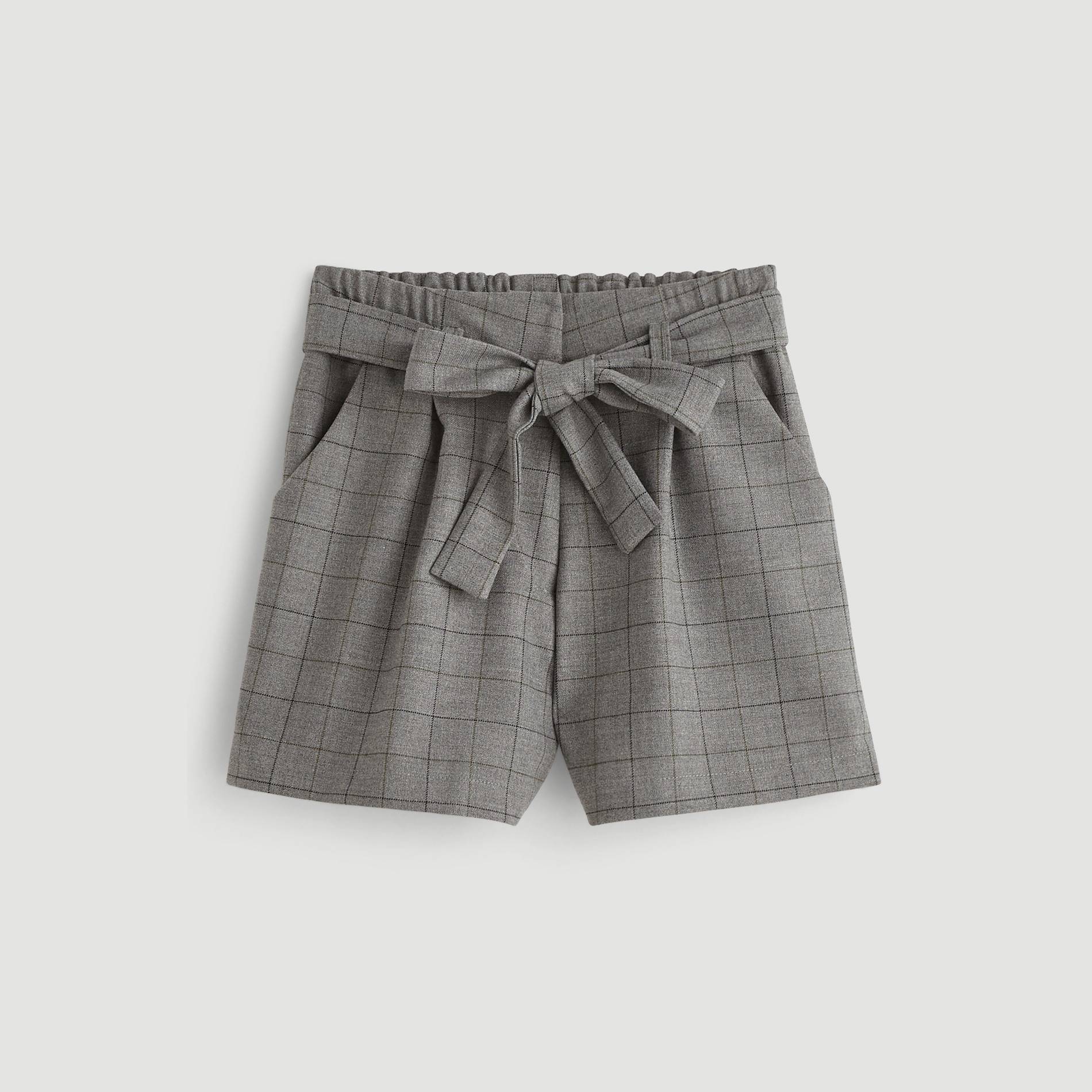 Short à carreaux, Gris anthracite, large image number 0.0