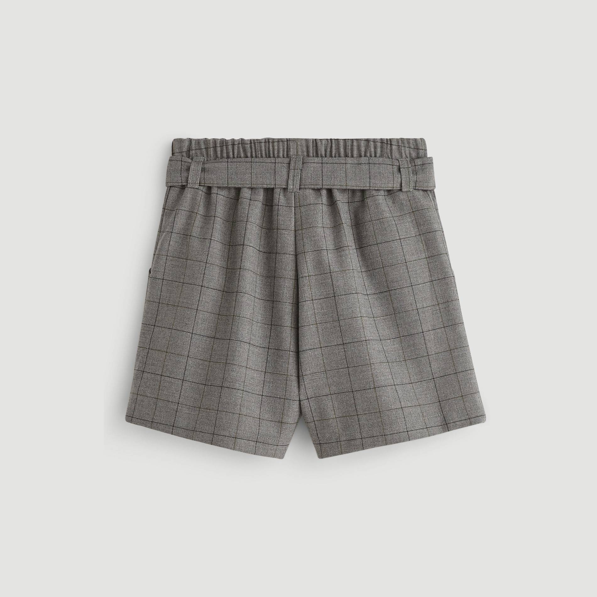 Short à carreaux, Gris anthracite, large image number 1.0