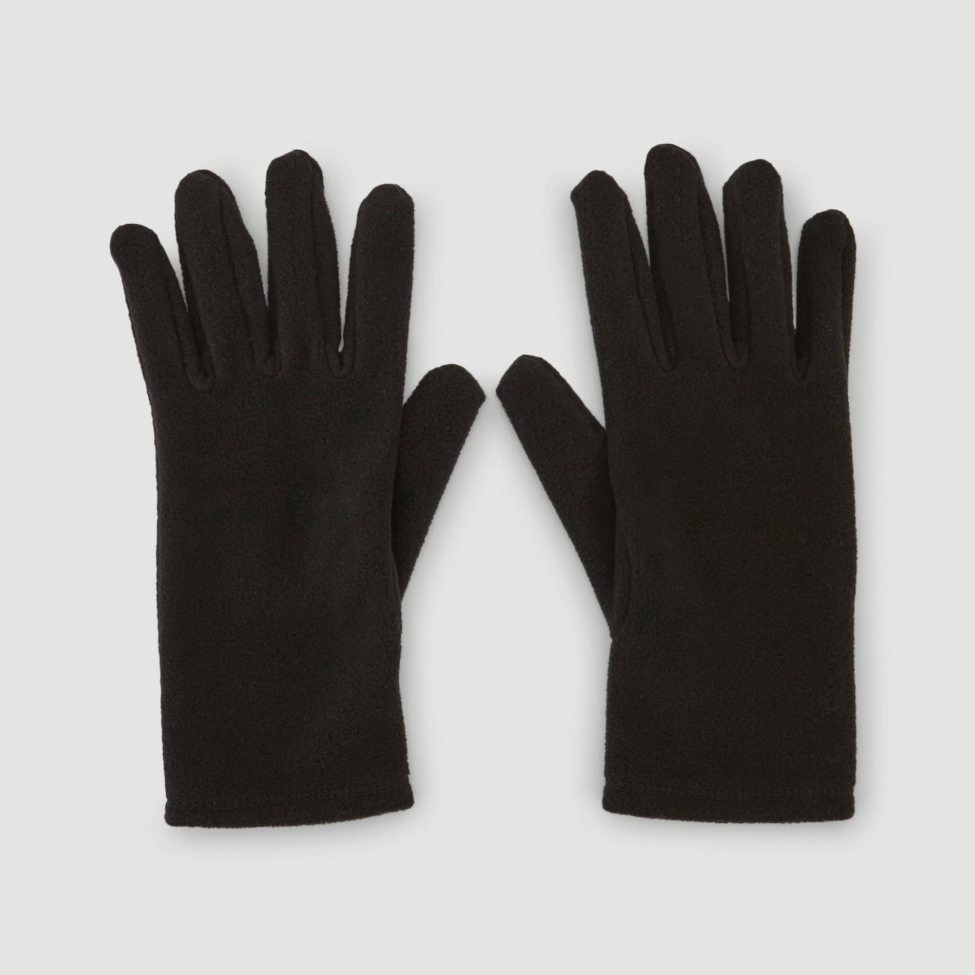 Gants unis polaires, Noir, large image number 0.0