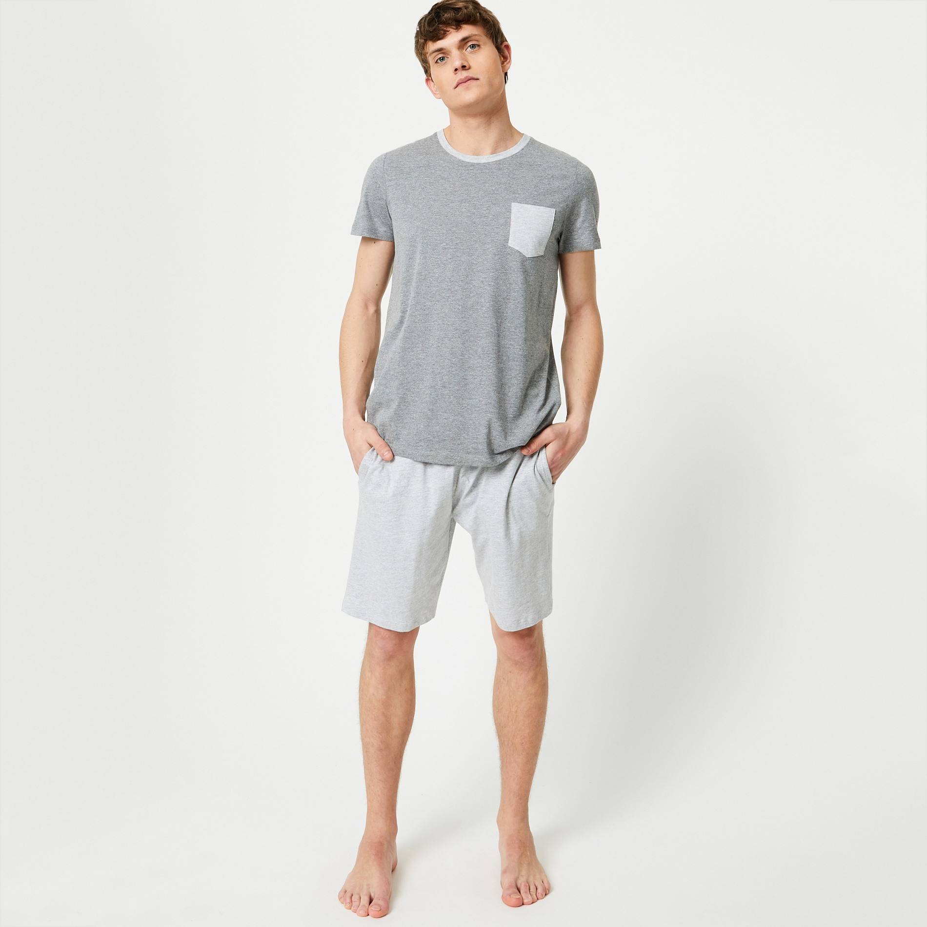 Ensemble t-shirt et short, Gris moyen, large image number 0.0