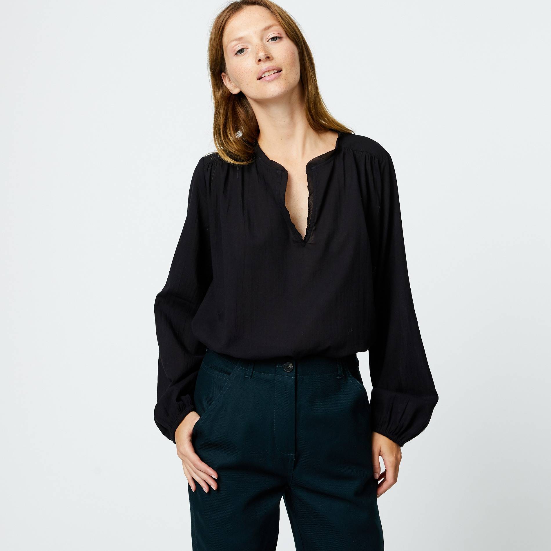 Blouse, Noir, large image number 0.0