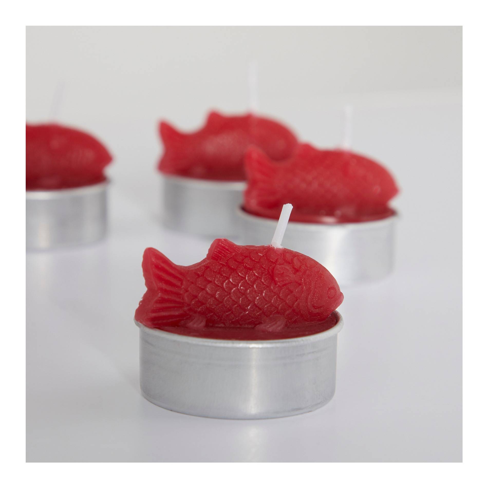 Set de 6 bougies poissons, Cerise, large image number 2.0