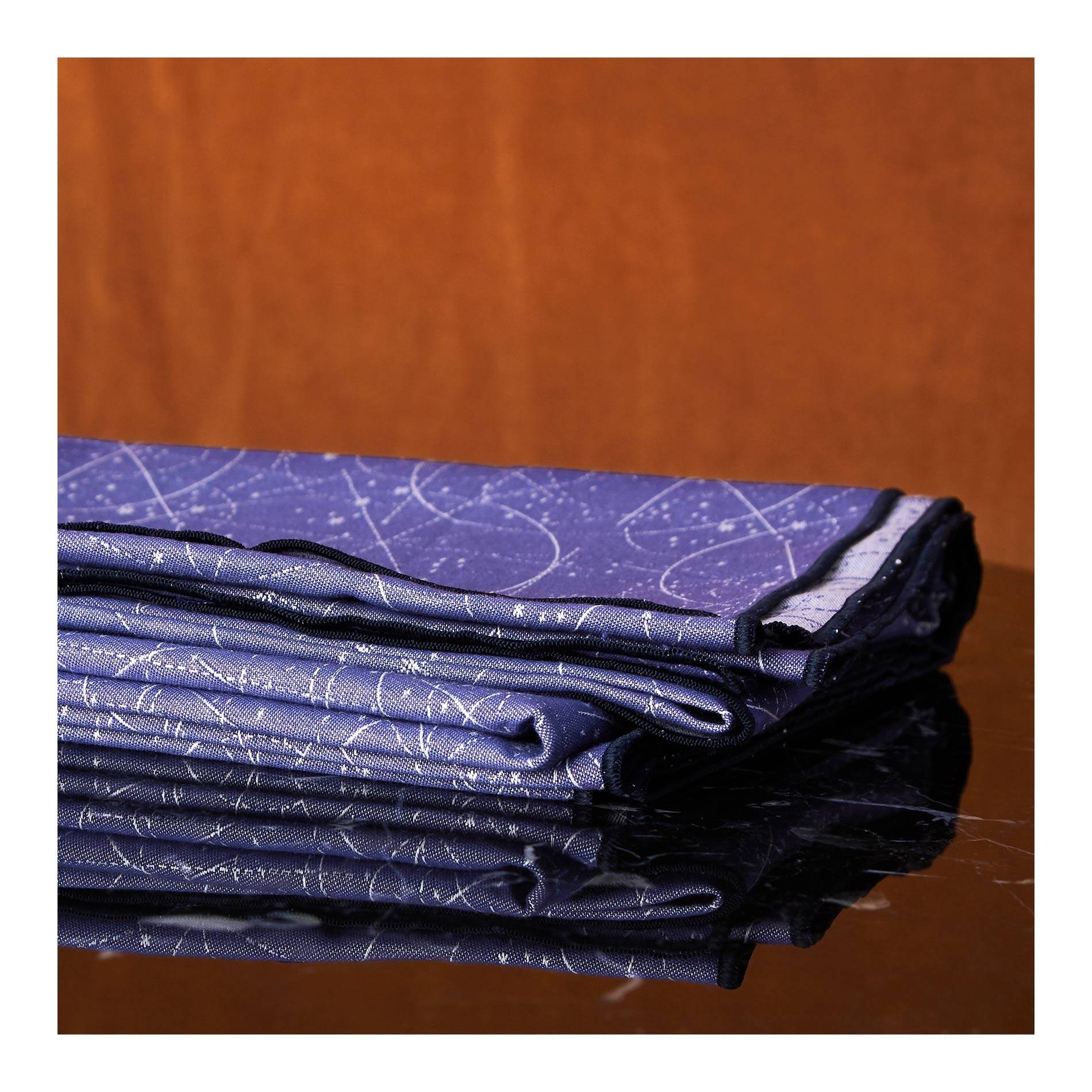 Nappe jacquard astre, Bleu vif, large image number 1.0