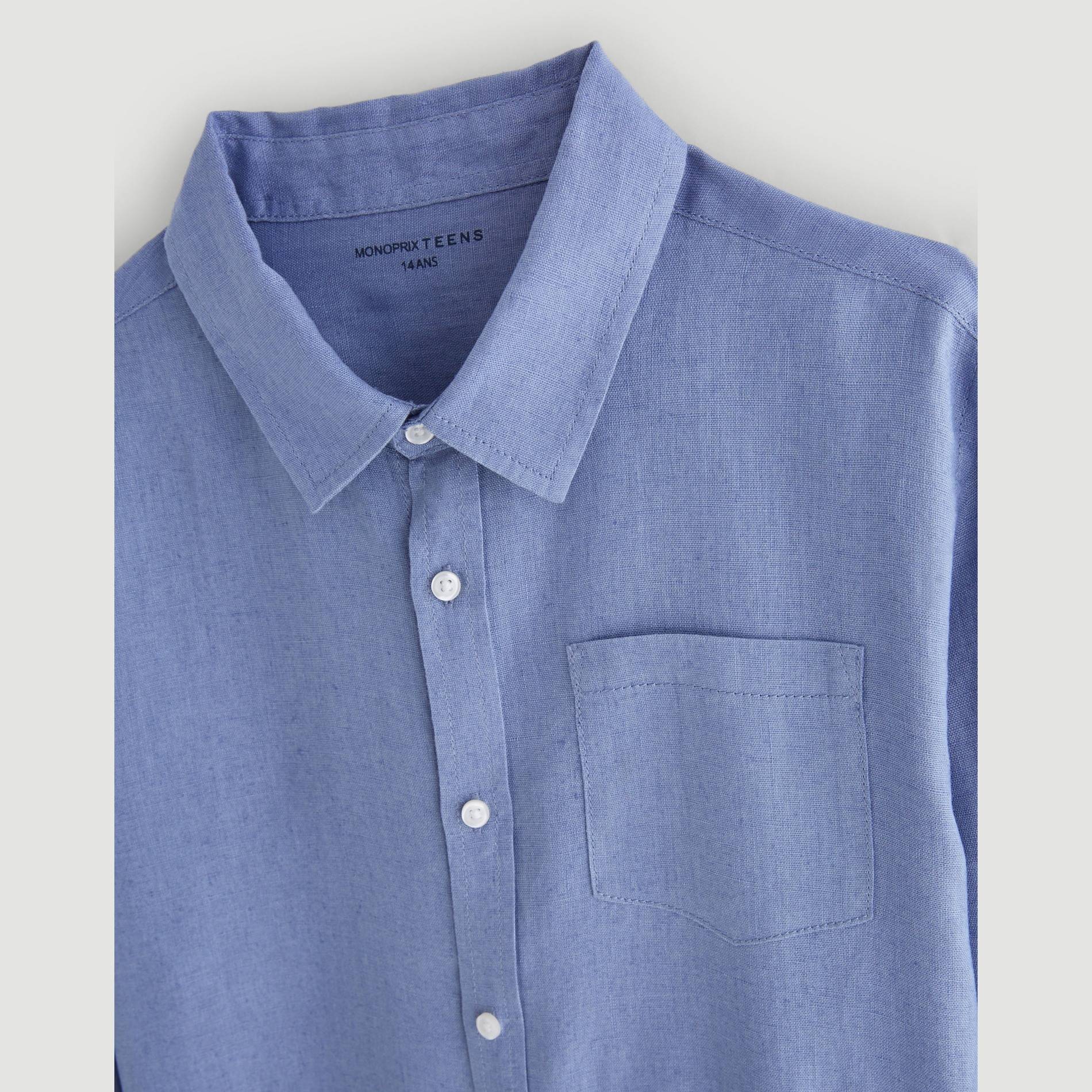 Chemise en lin, Gris clair, large image number 2