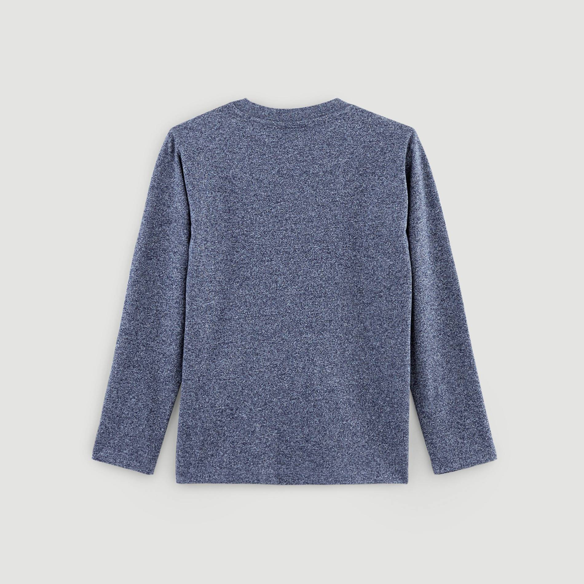 T-shirt manches longues imprimé, Bleu marine, large image number 2.0
