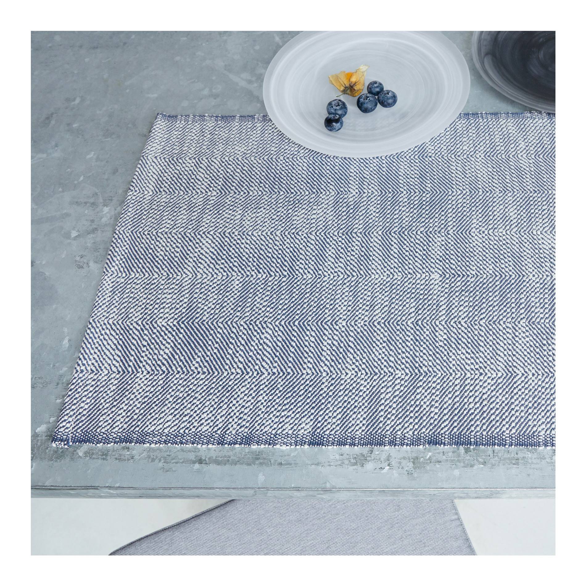 Set de table chiné, Gris anthracite, large image number 0