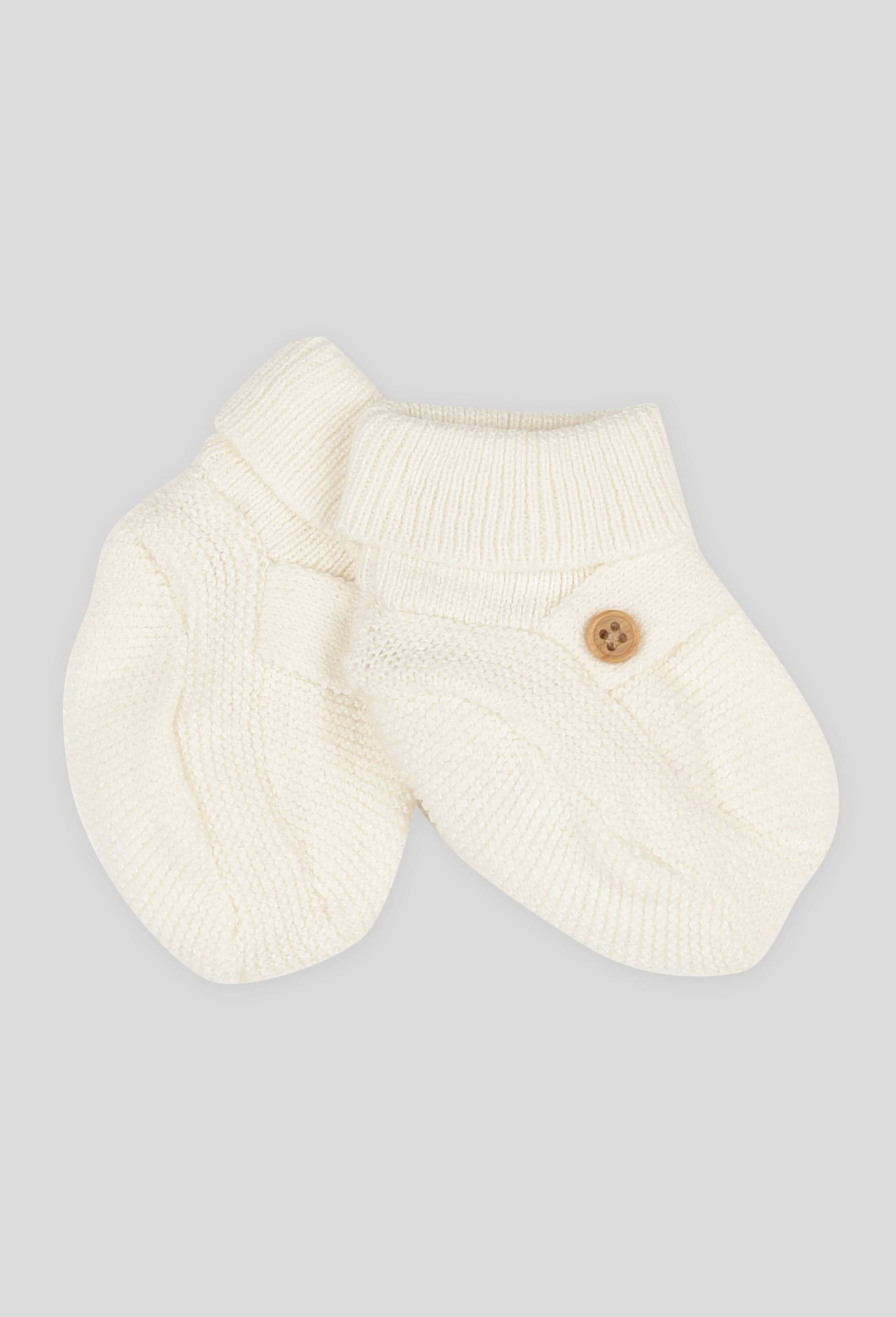 Chaussons tricot en coton BIO - Oekotex, Ecru, large image number 0.0