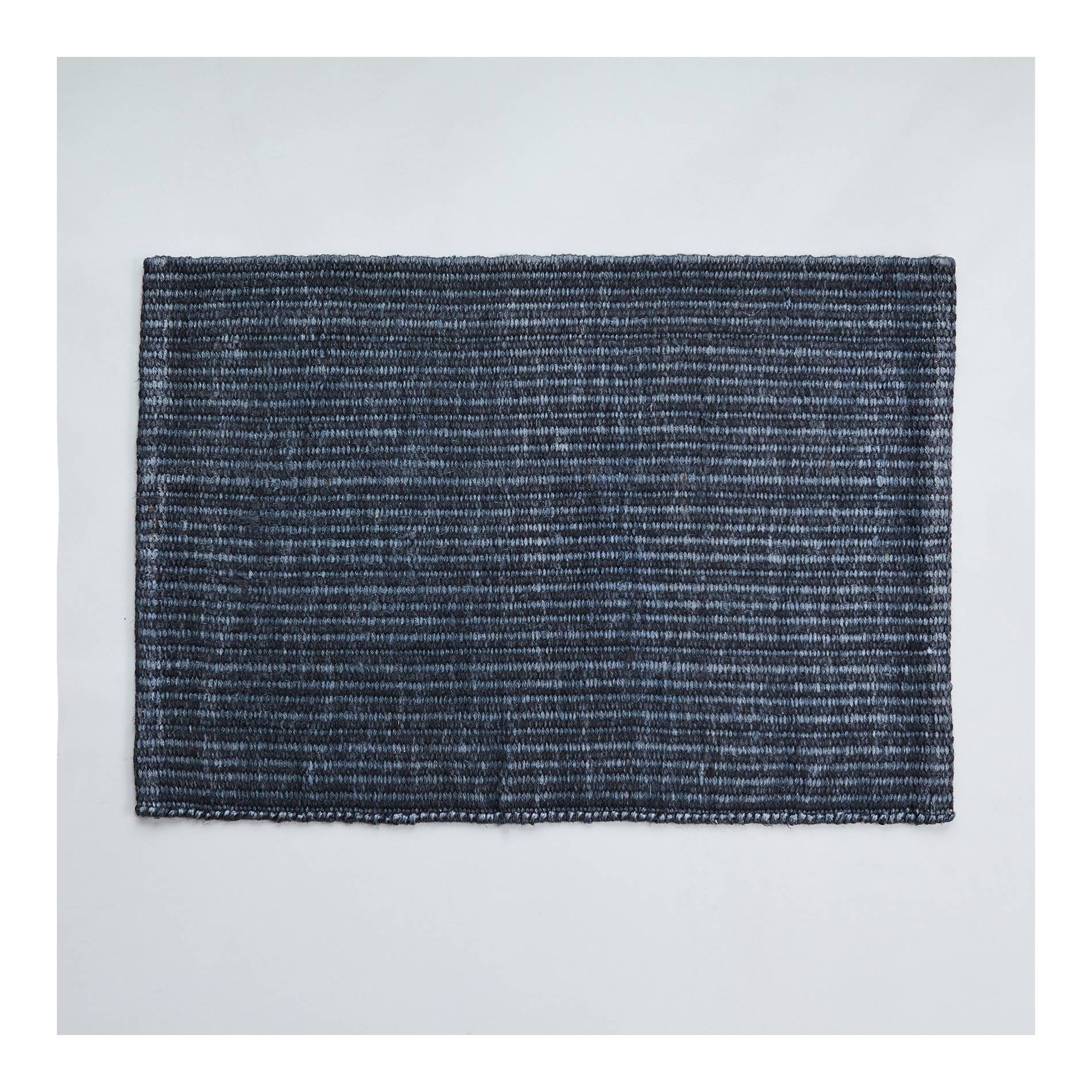 Tapis rectangle en jute, Noir, large image number 1