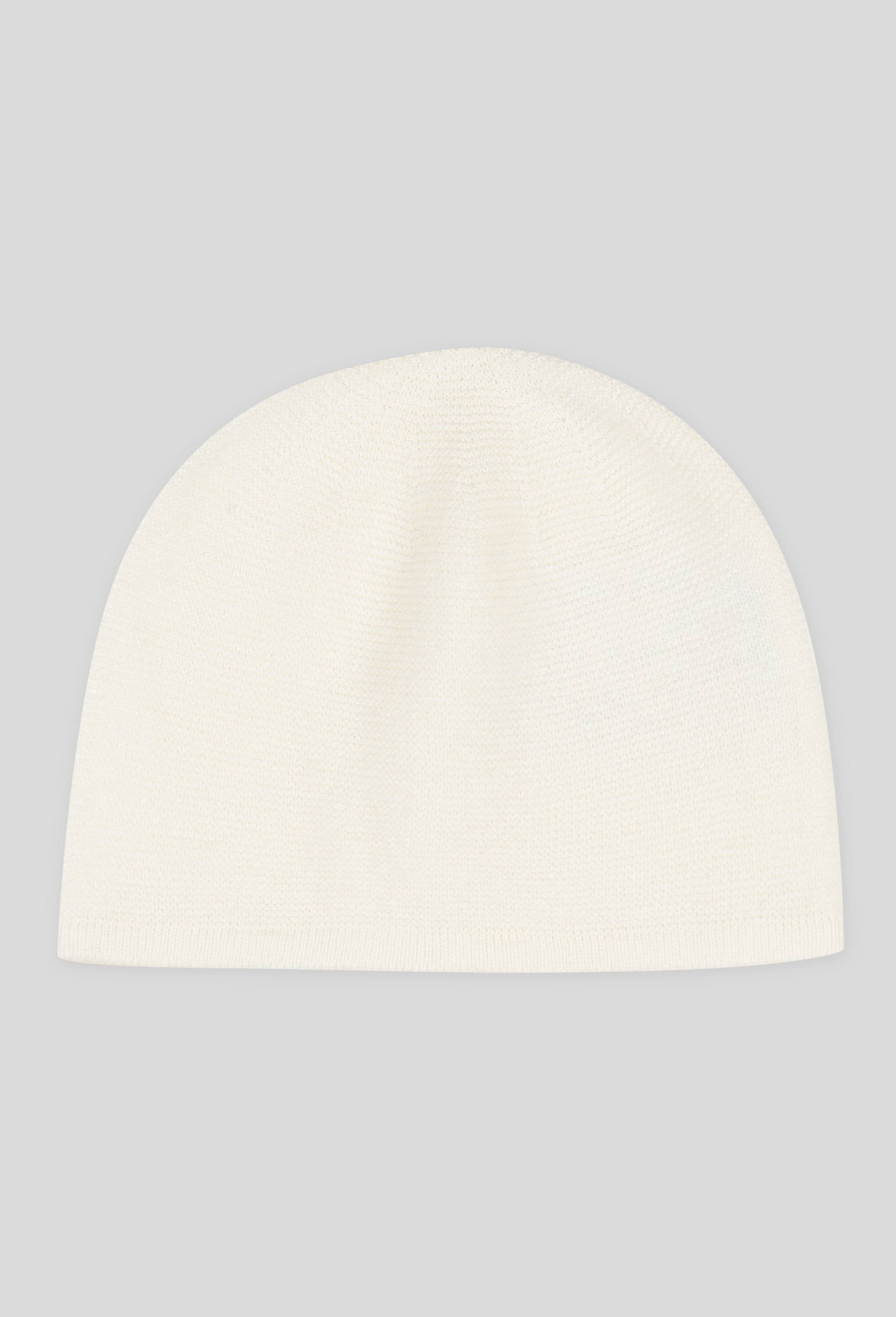 Bonnet tricot en coton BIO - Oekotex, Ecru, large image number 0.0