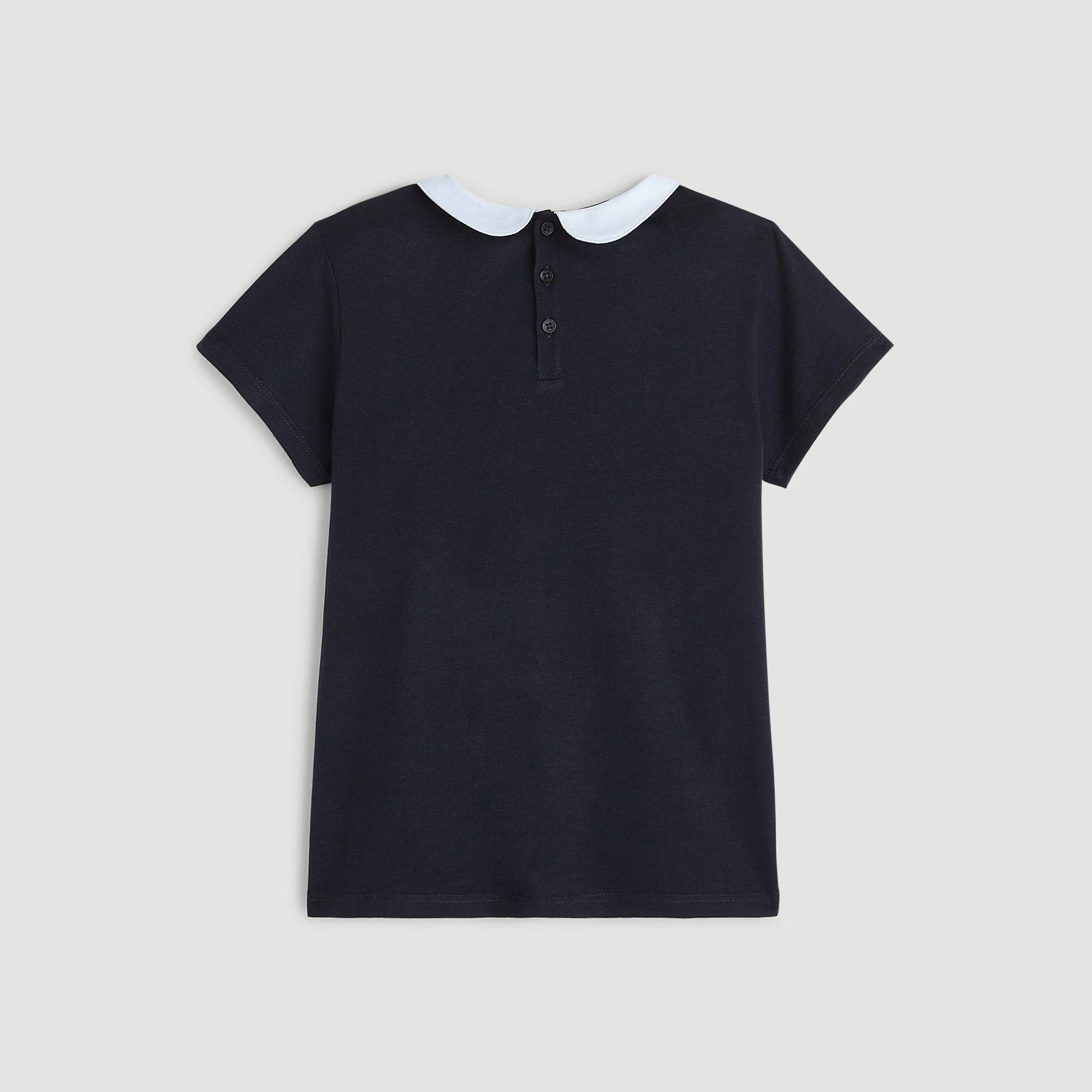 T-shirt manches courtes en coton BIO, Bleu marine, large image number 1