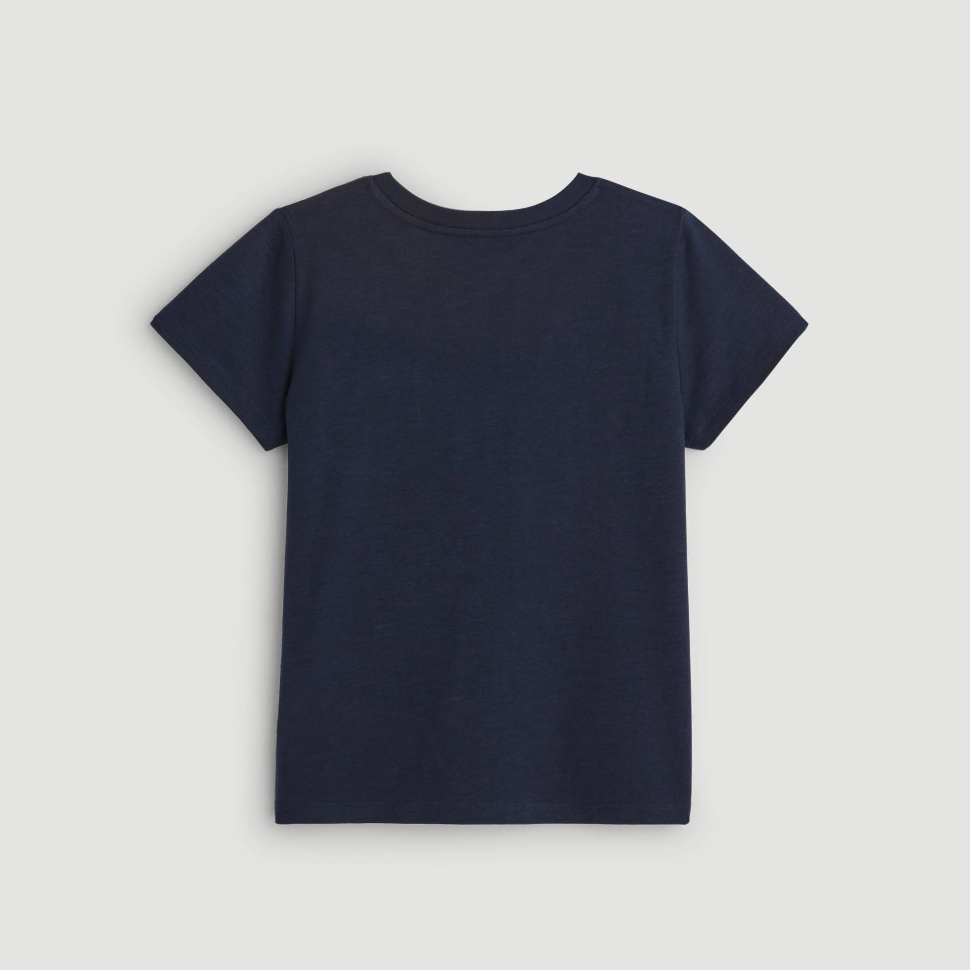 T-shirt manches courtes en coton BIO, Bleu marine, large image number 1.0