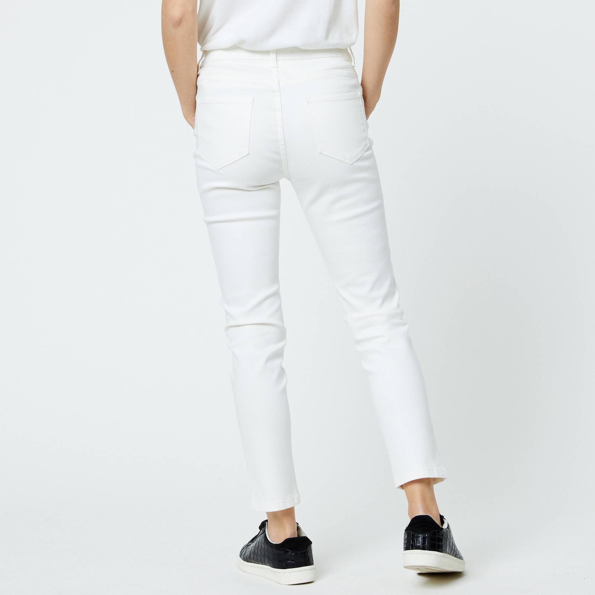 Jean skinny écru, Ecru, large image number 1.0