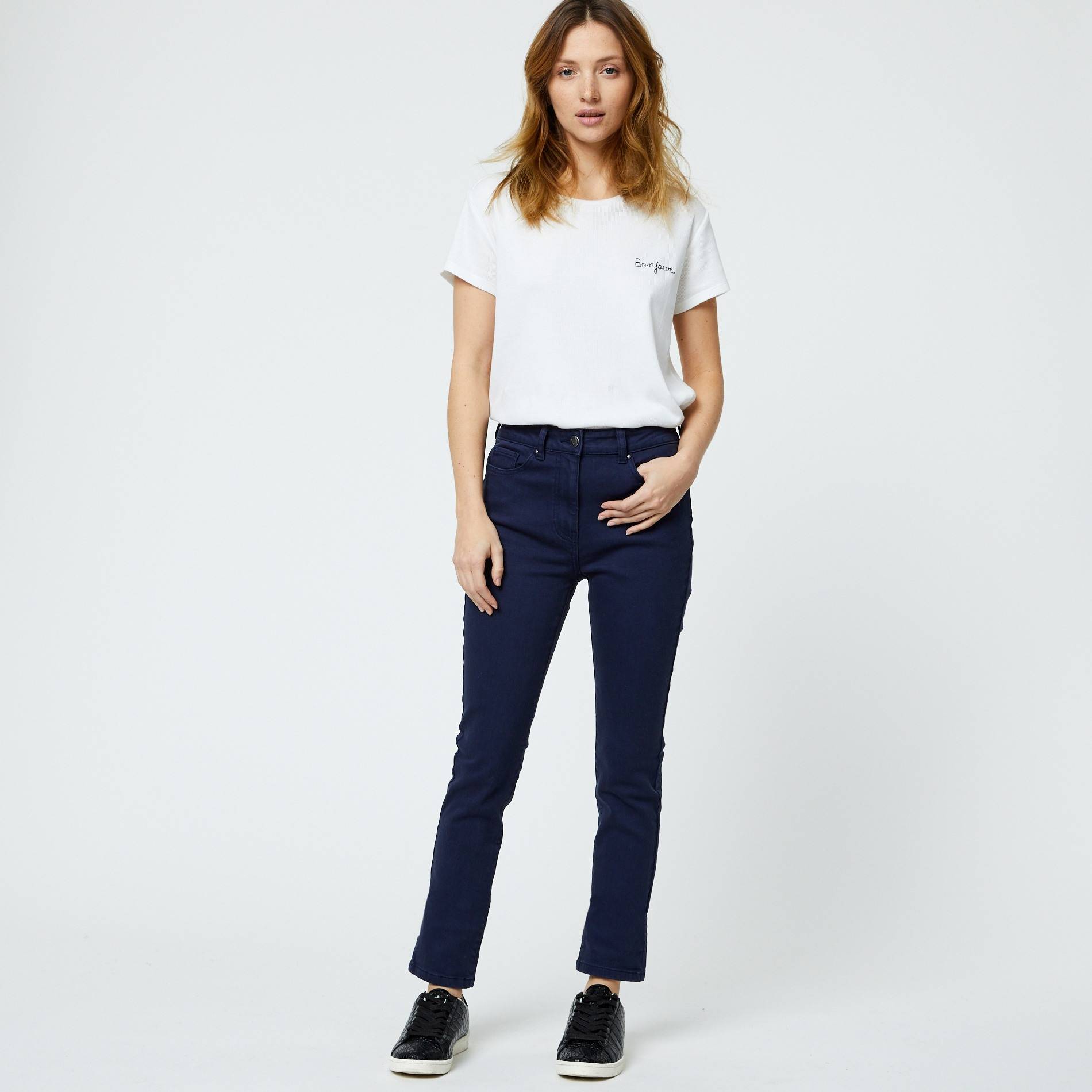 Jean skinny, Bleu marine, large image number 0