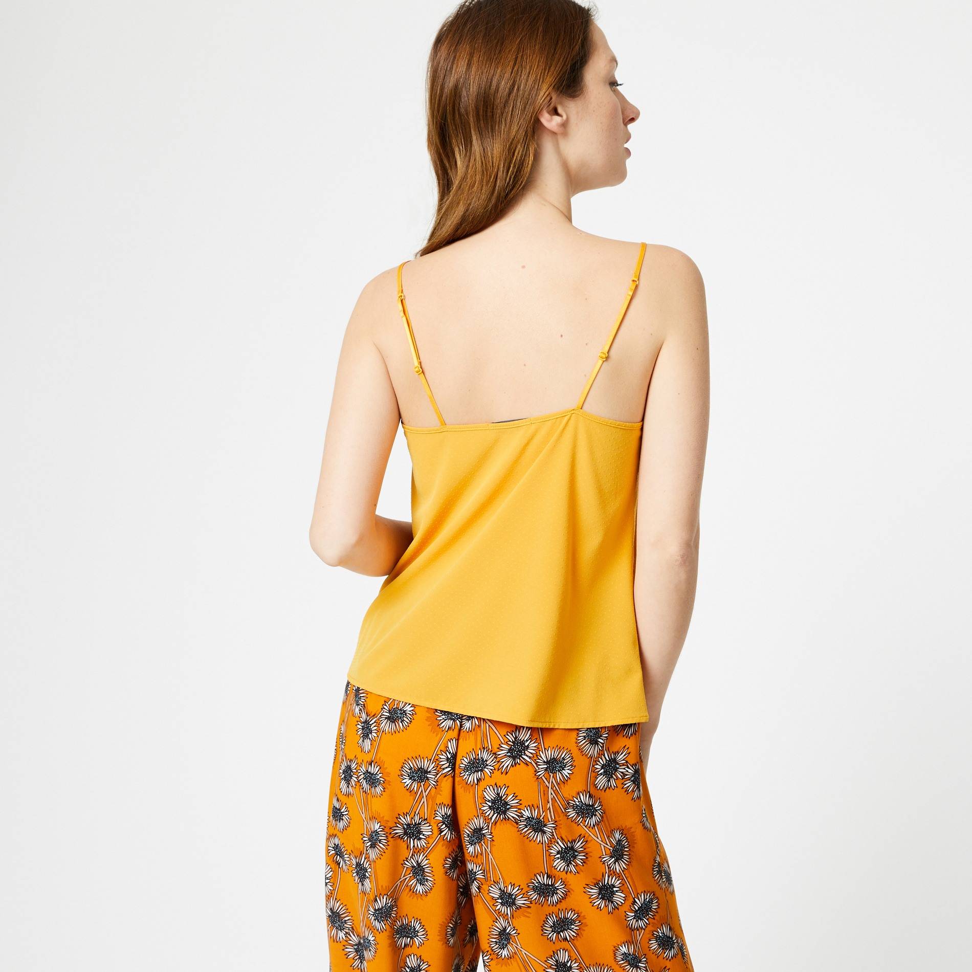 Top chiffon jacquard, Caramel, large image number 1.0