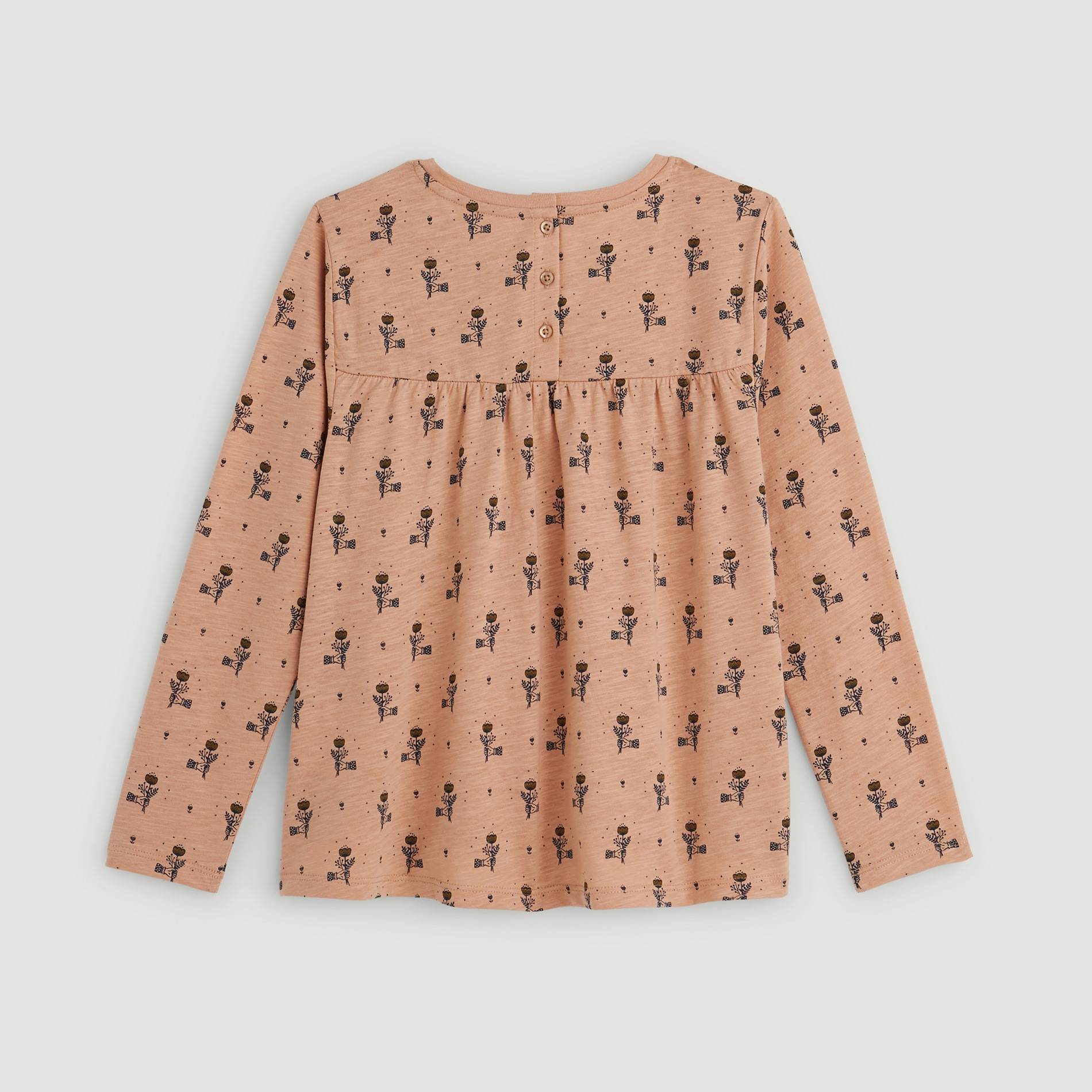 T-shirt manches longues imprimé, Rose clair, large image number 1.0