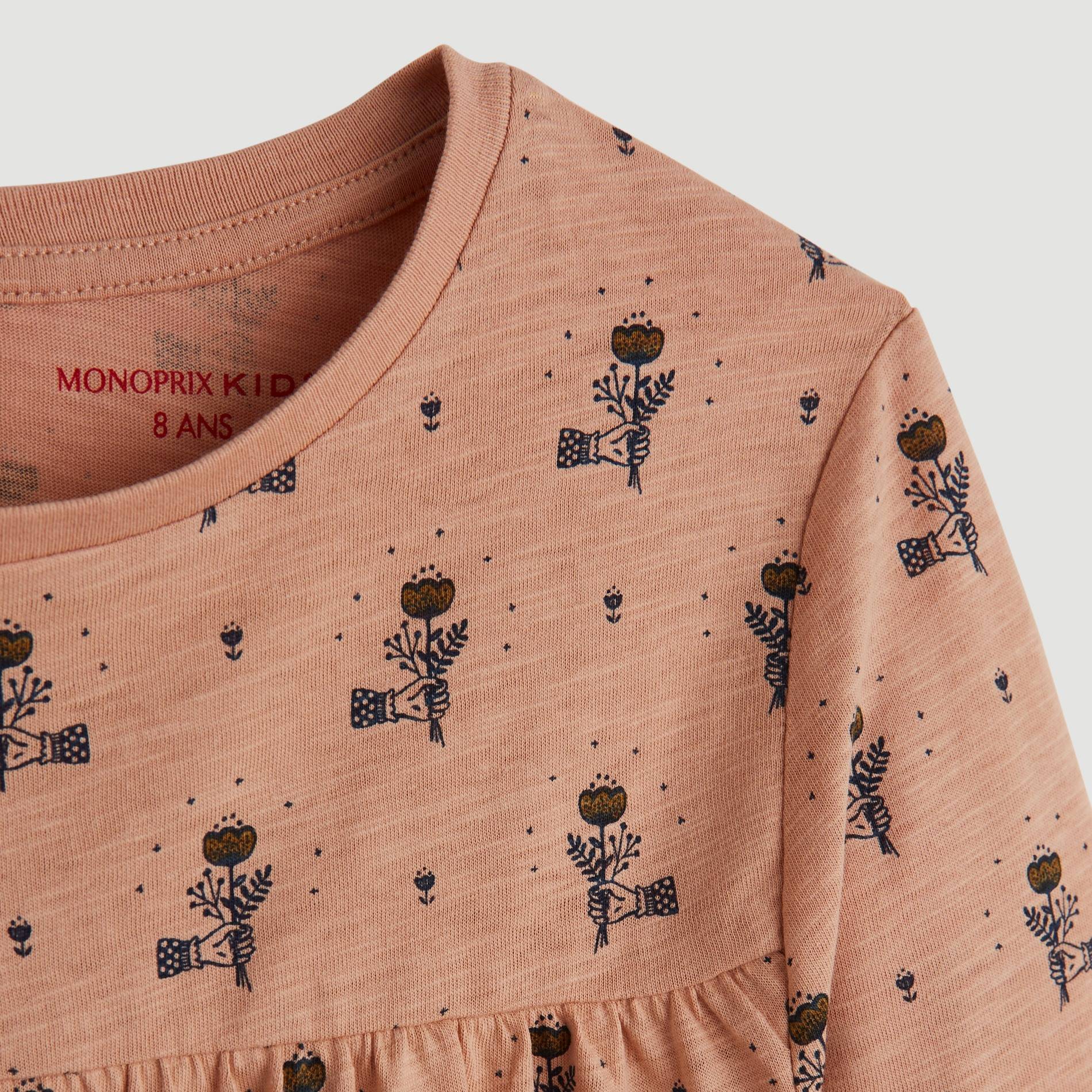 T-shirt manches longues imprimé, Rose clair, large image number 2.0