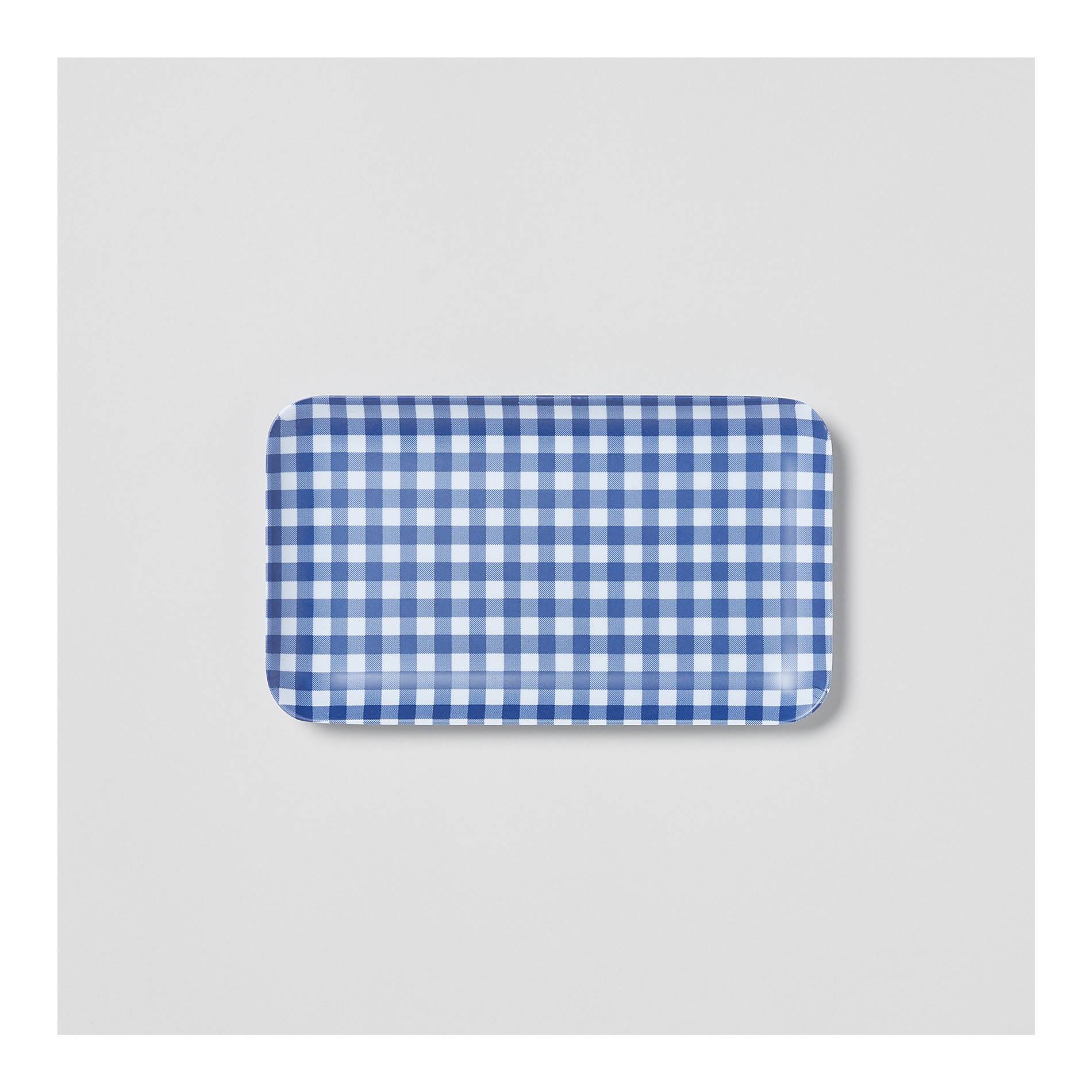 Plateau vichy, petit modèle, Indigo, large image number 1.0