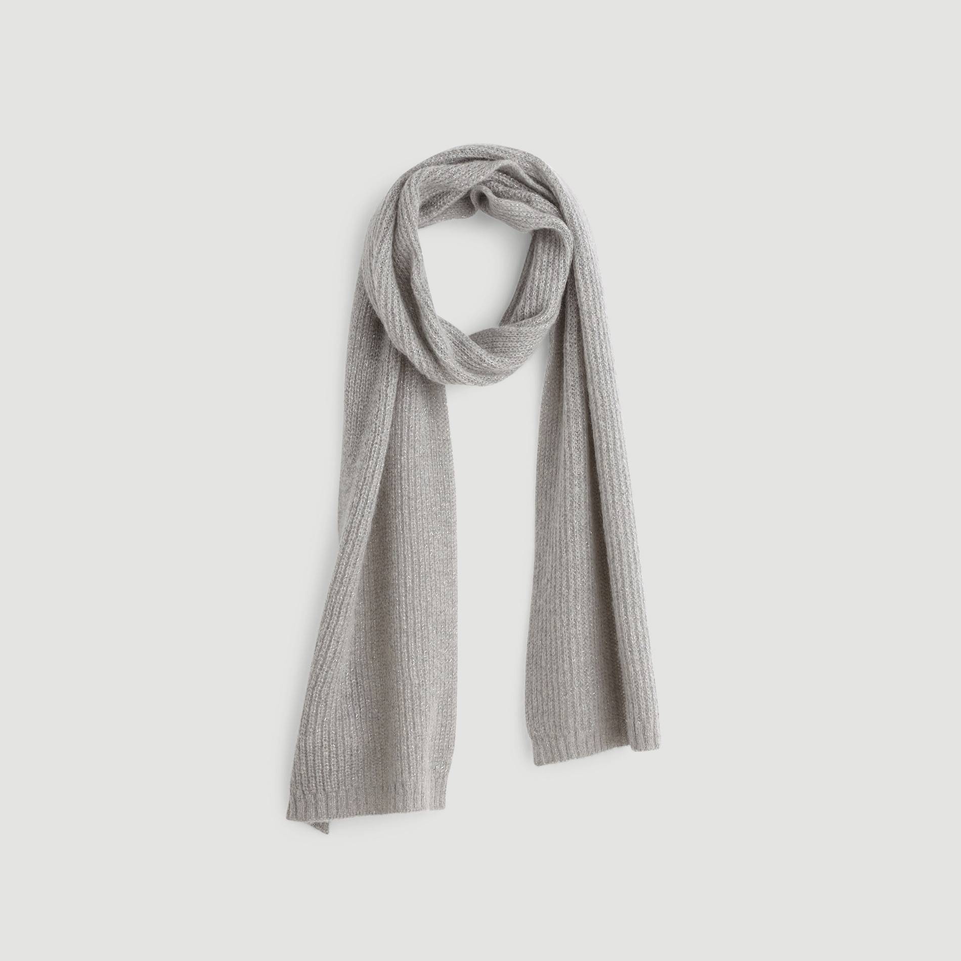 Echarpe tricot effet brillant, Gris moyen, large image number 0